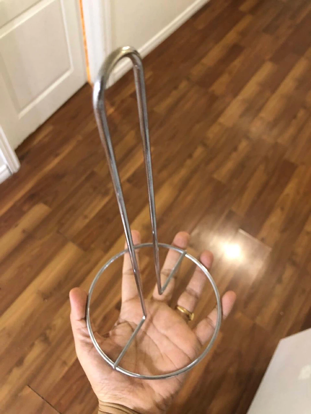 Silver Metal Paper Towel Holder - photo 2