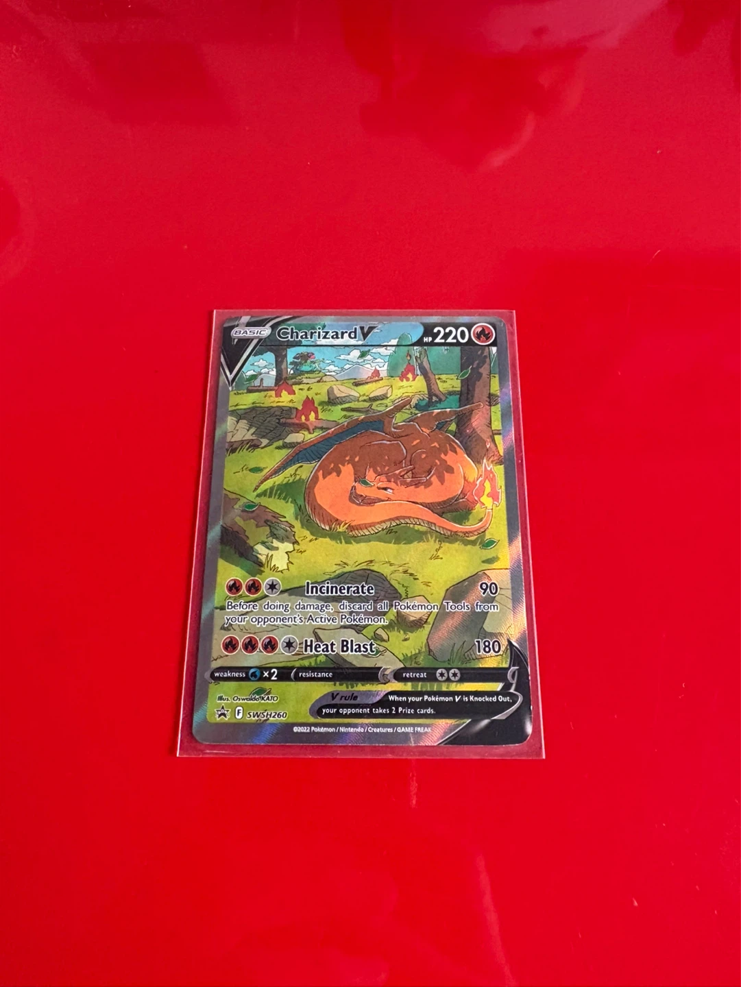 Pokemon Charizard V Trading Card