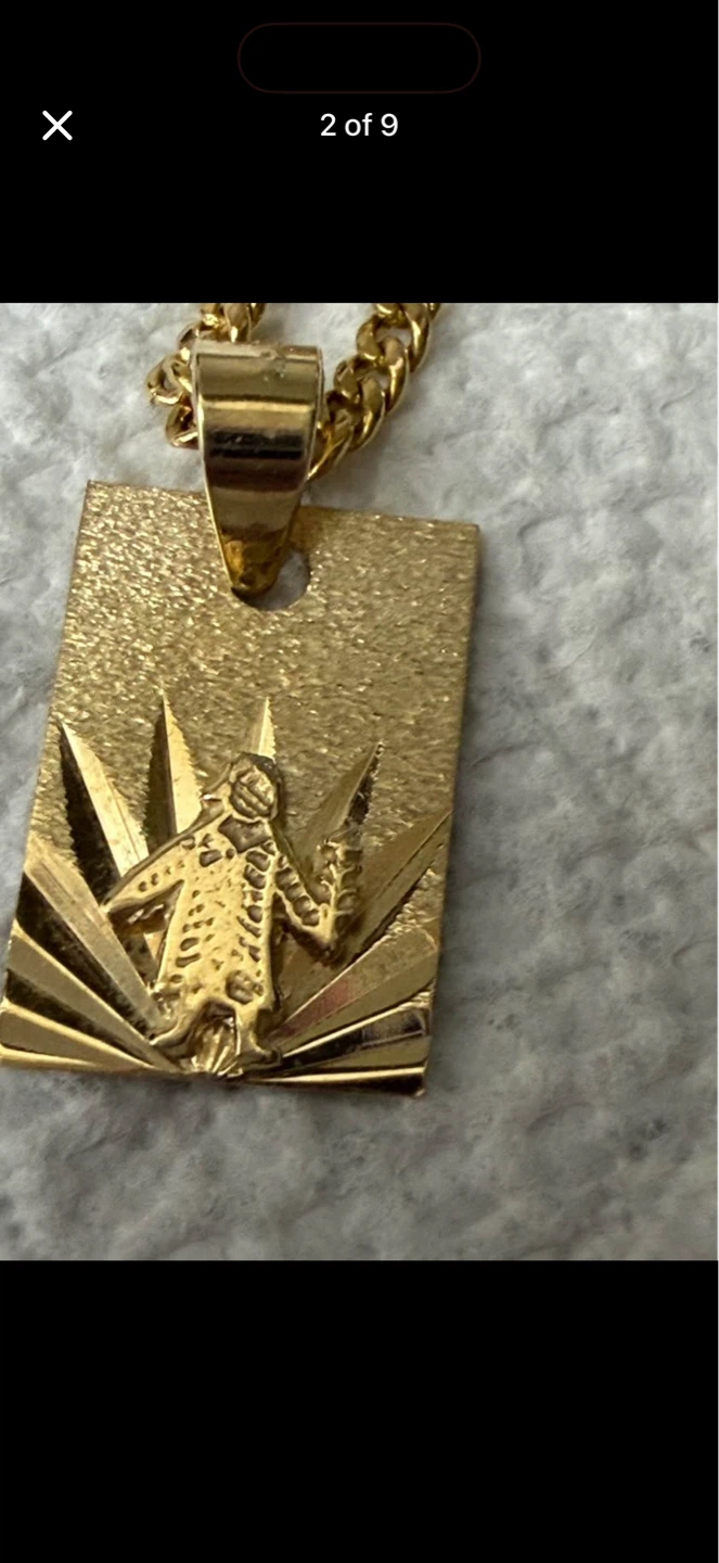 Gold 10K Necklace with Pendant 21 1nched - photo 3