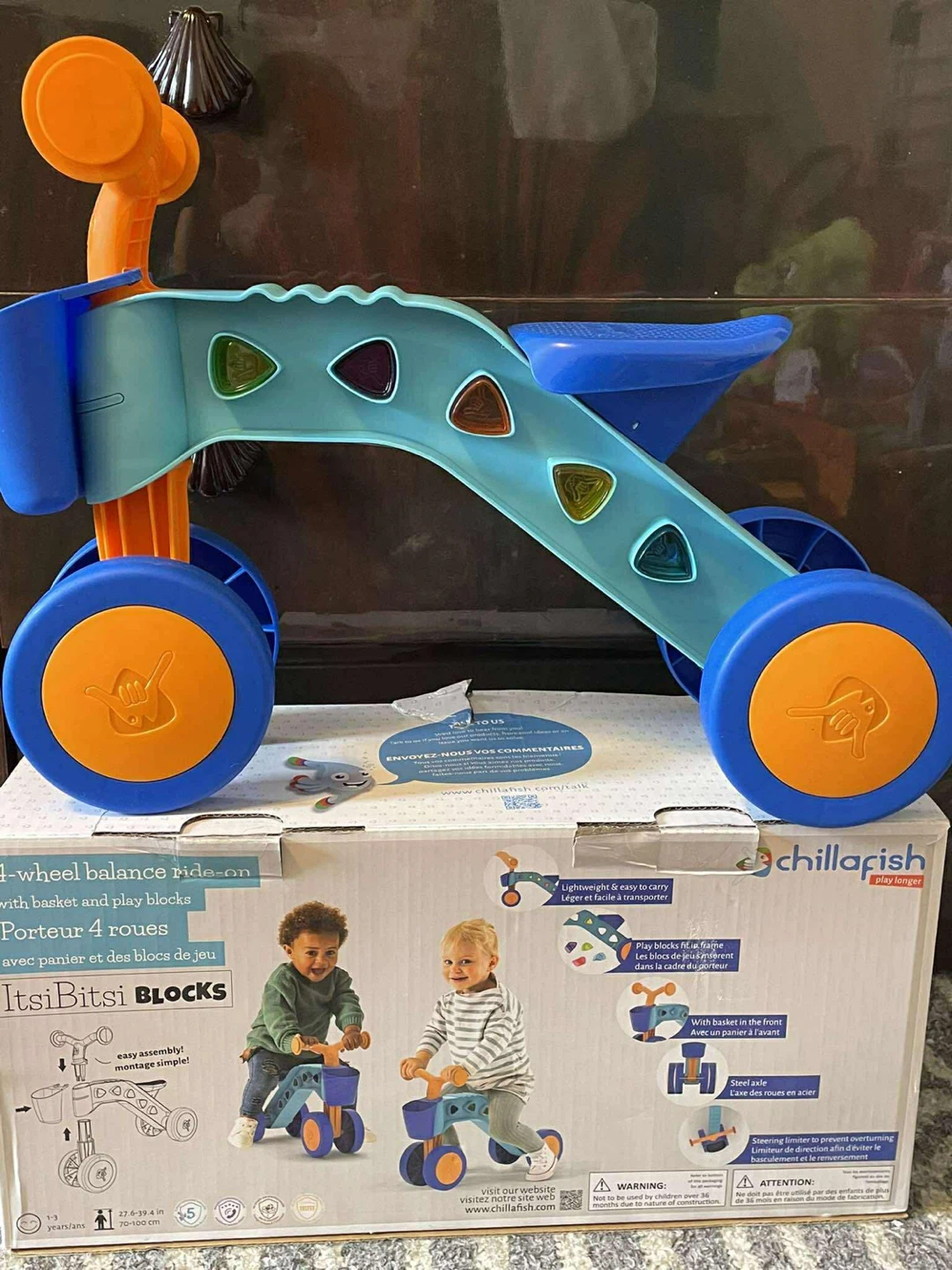 Chillafish Itsibitsi Blocks 4-Wheel Balance Ride-On