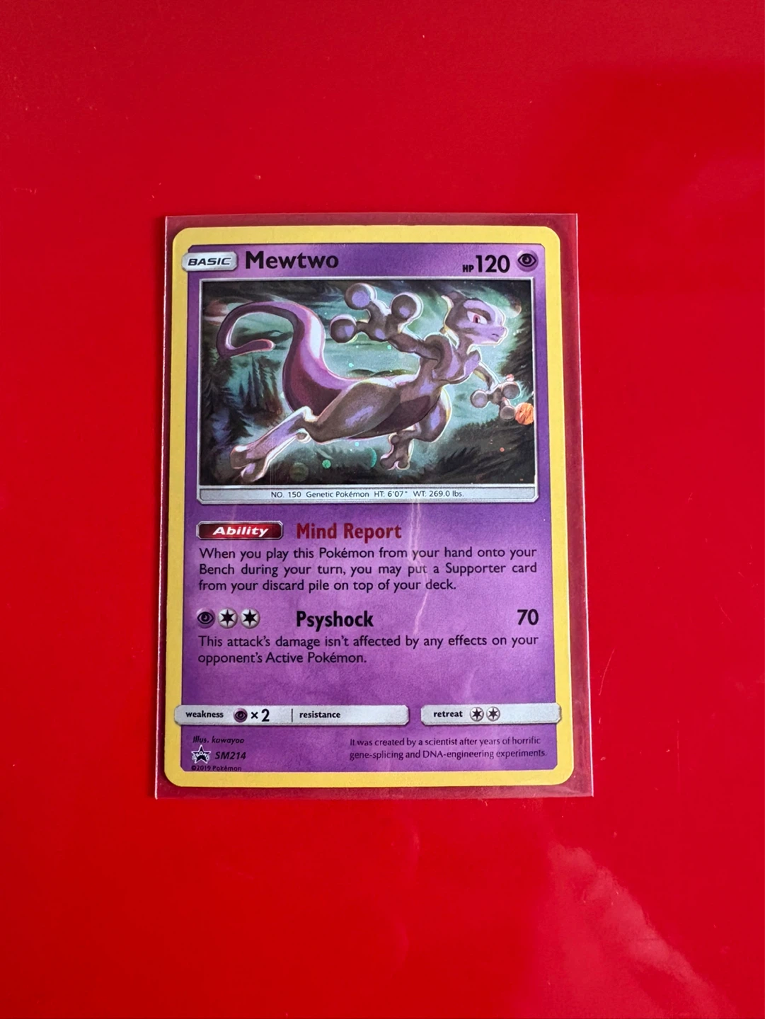 Pokémon TCG Mewtwo SM214 Card