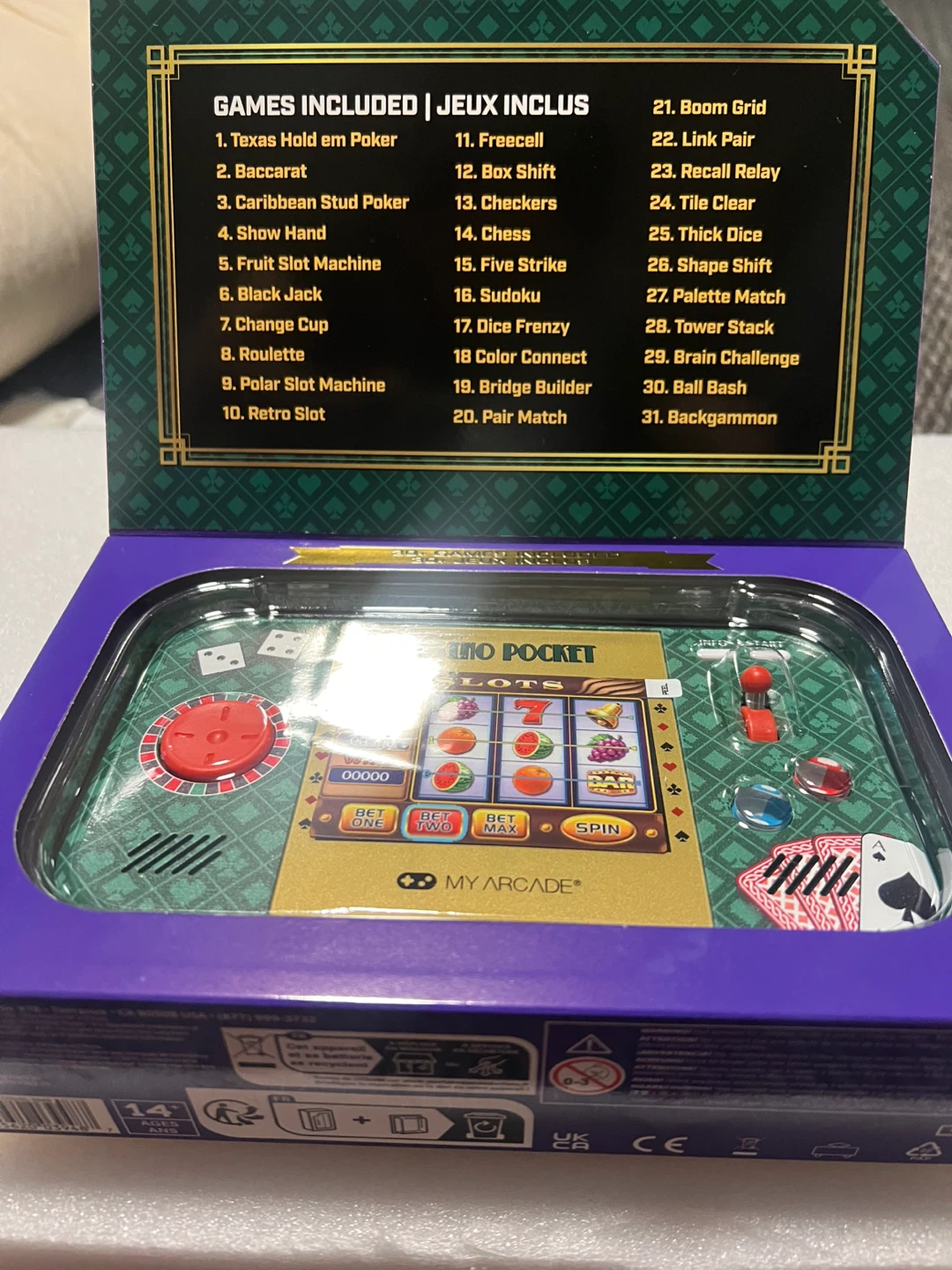 My Arcade Casino Pocket Handheld Gaming System - photo 2