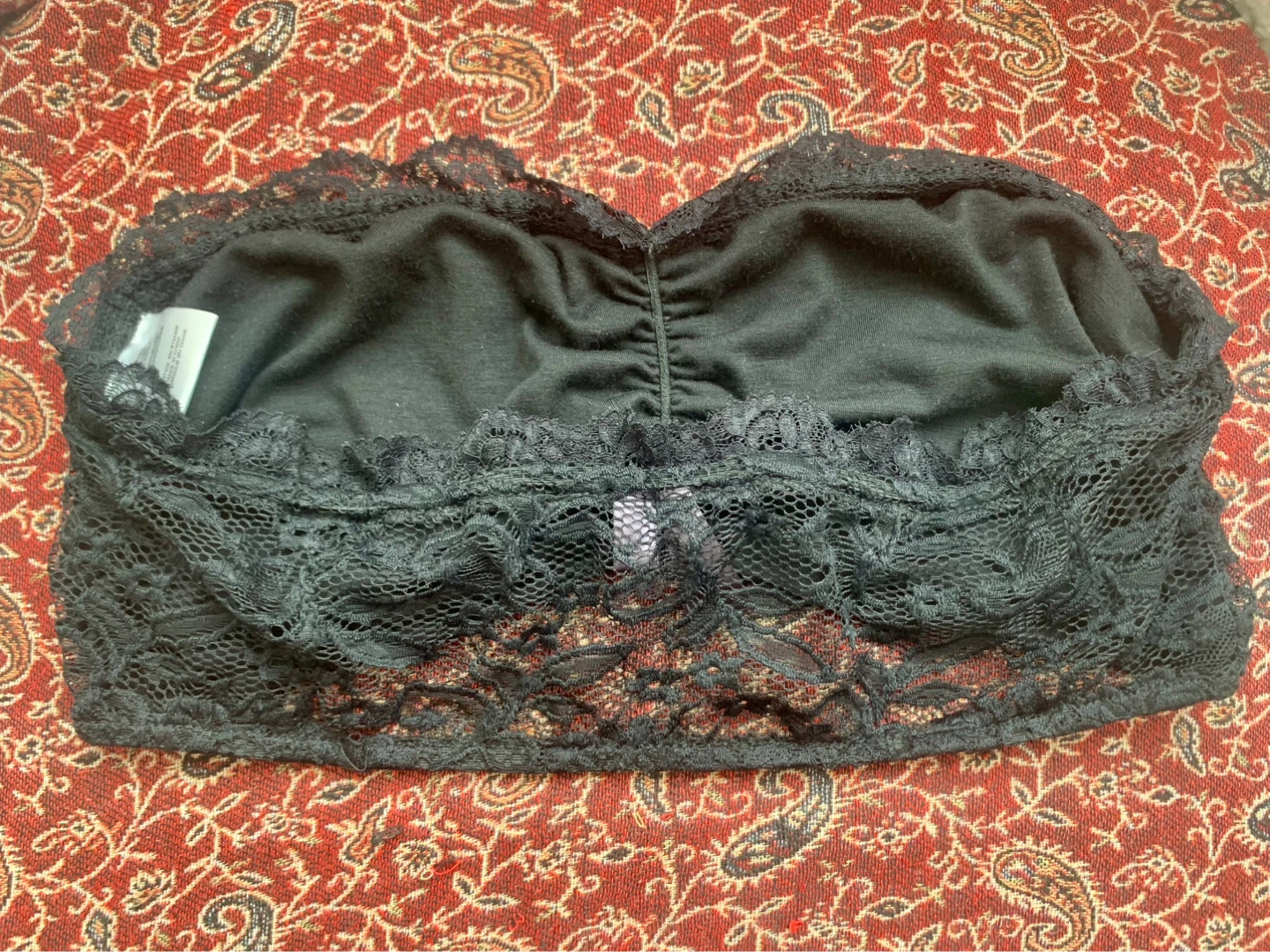 Black Lace Strapless Bralette - photo 2