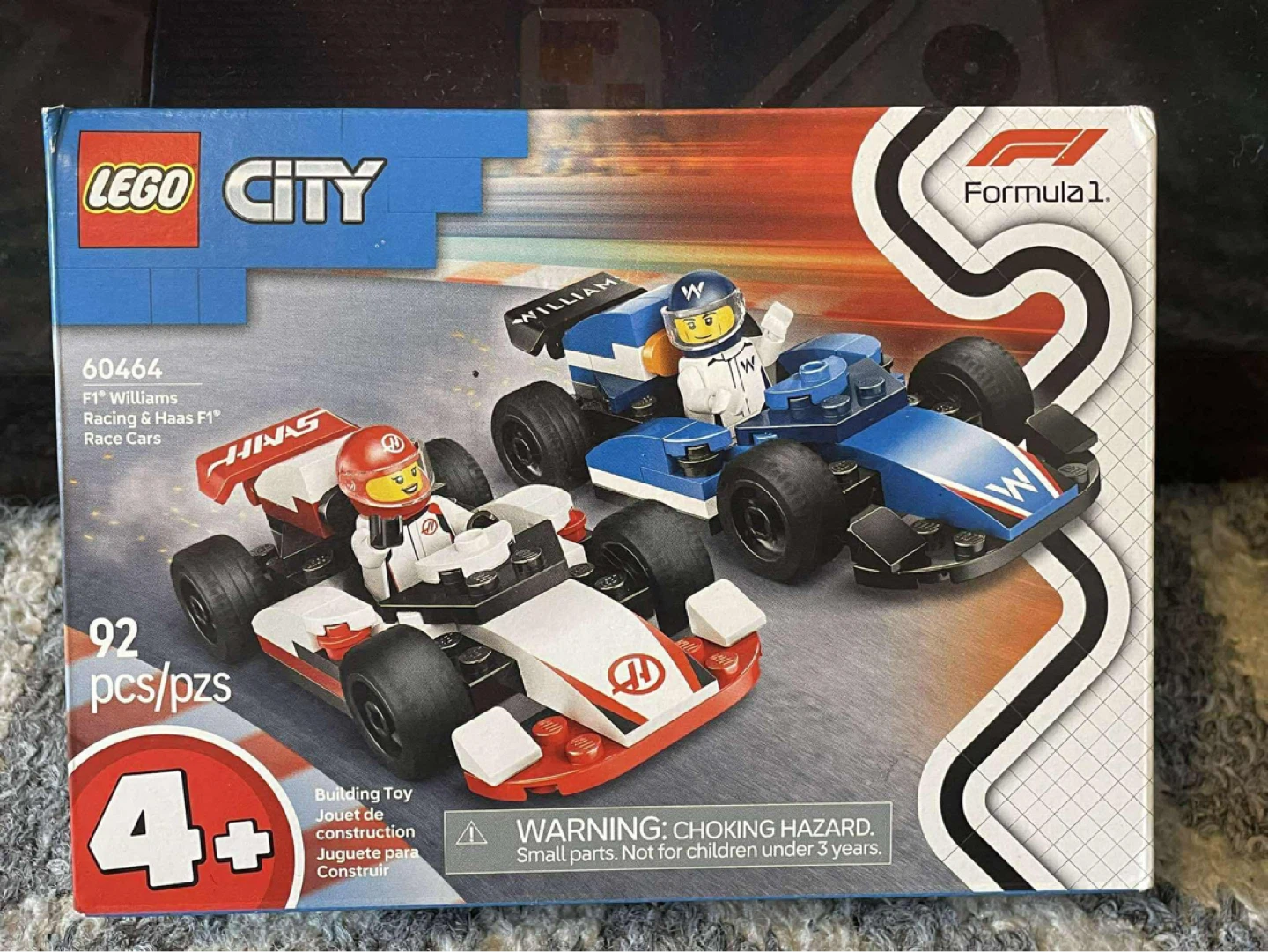 LEGO City F1 Williams Racing & Haas F1 Race Cars 60464