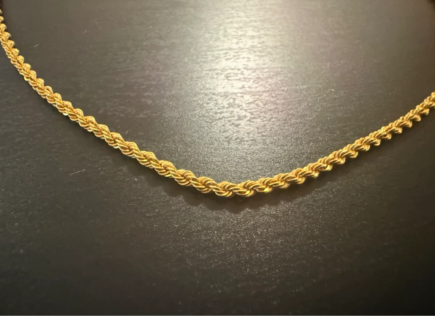 21K Solid Gold Rope Chain – 20” – 4.24g - photo 3
