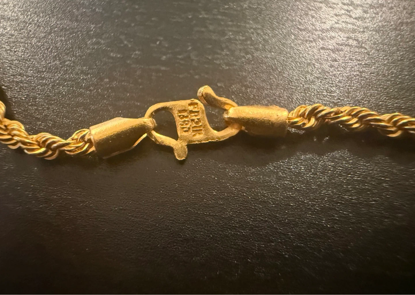21K Solid Gold Rope Chain – 20” – 4.24g - photo 4