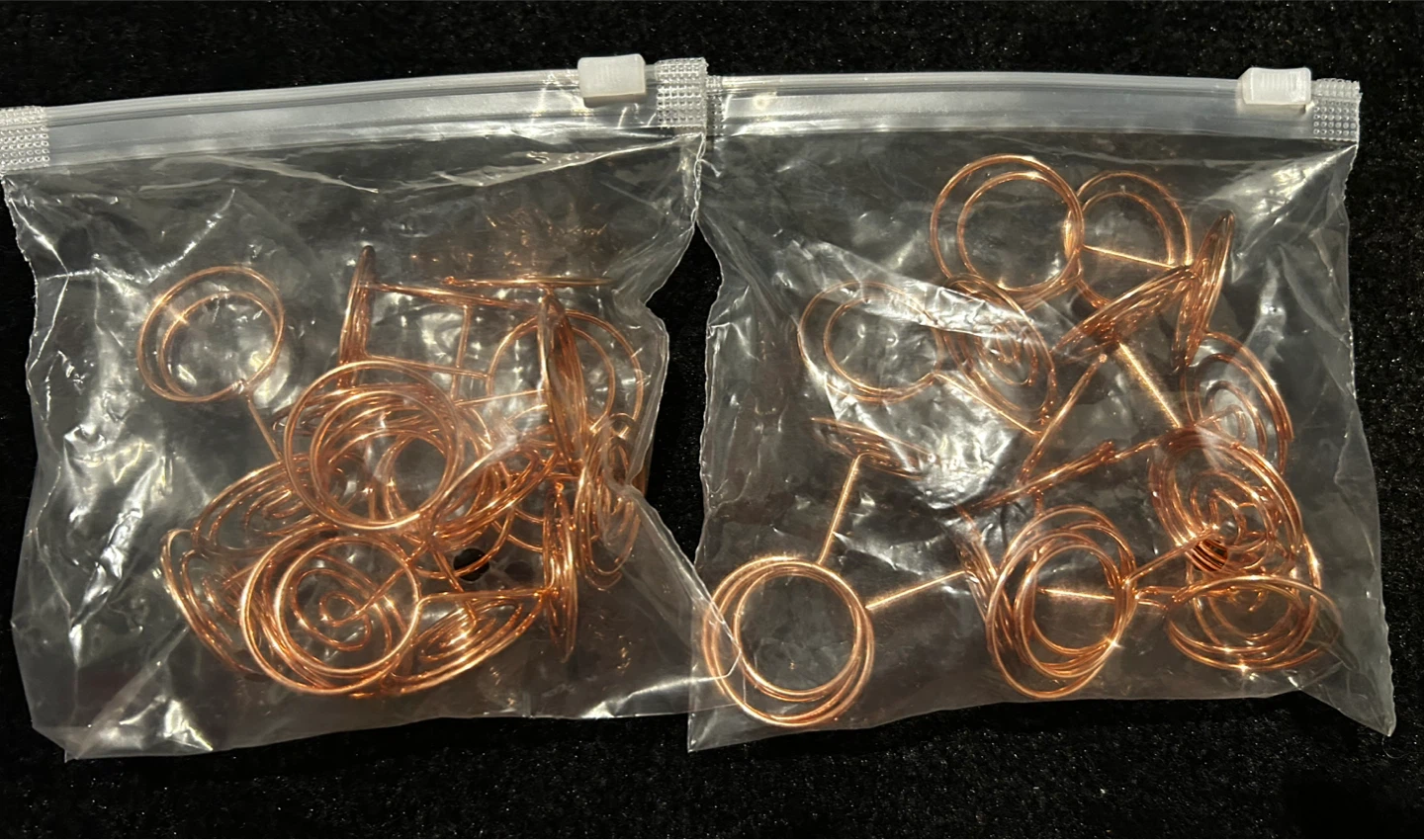 Copper Wire Place Card Holders (set of 20)