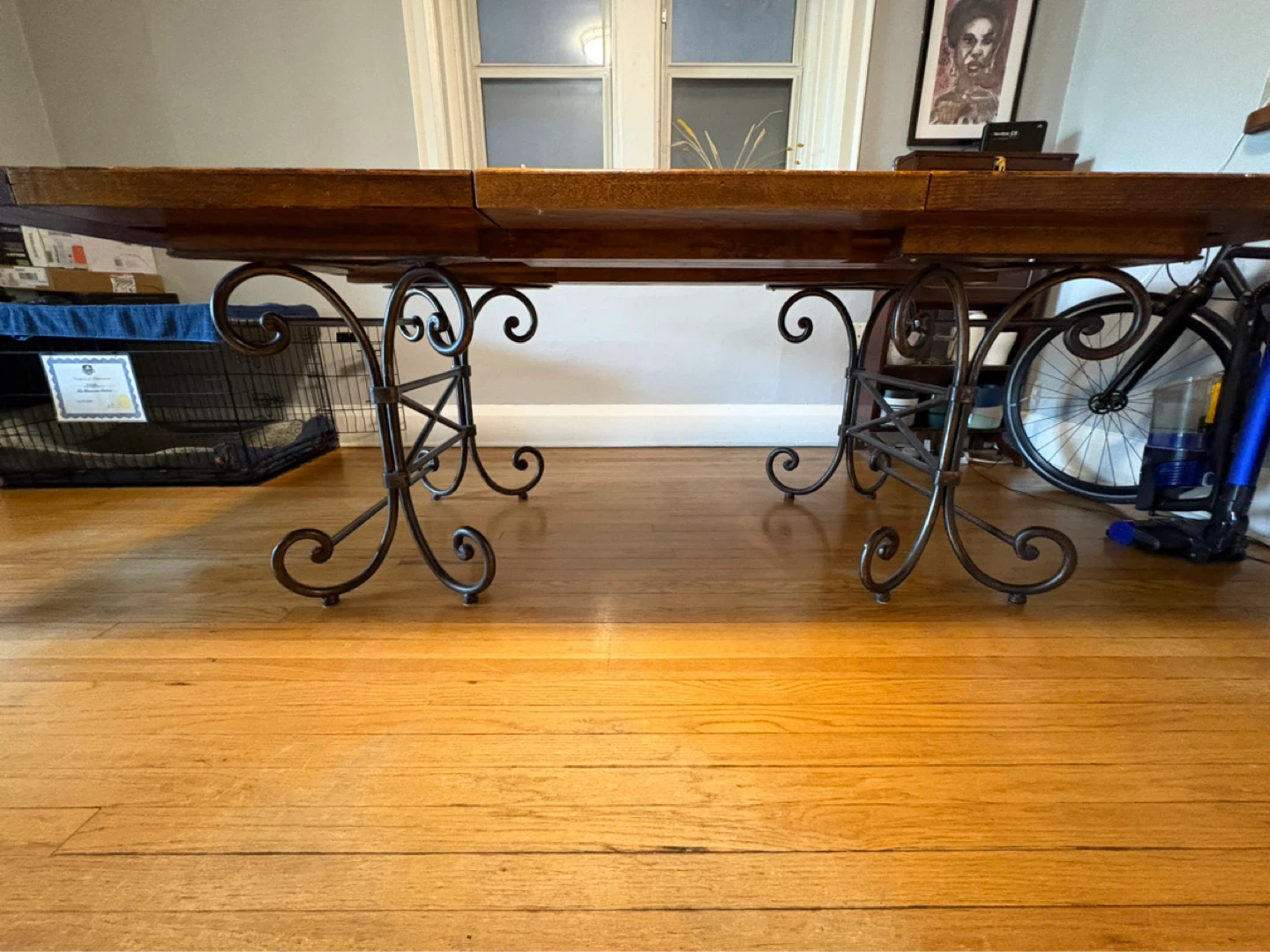 Extendable Dining Table with Metal Legs - photo 4