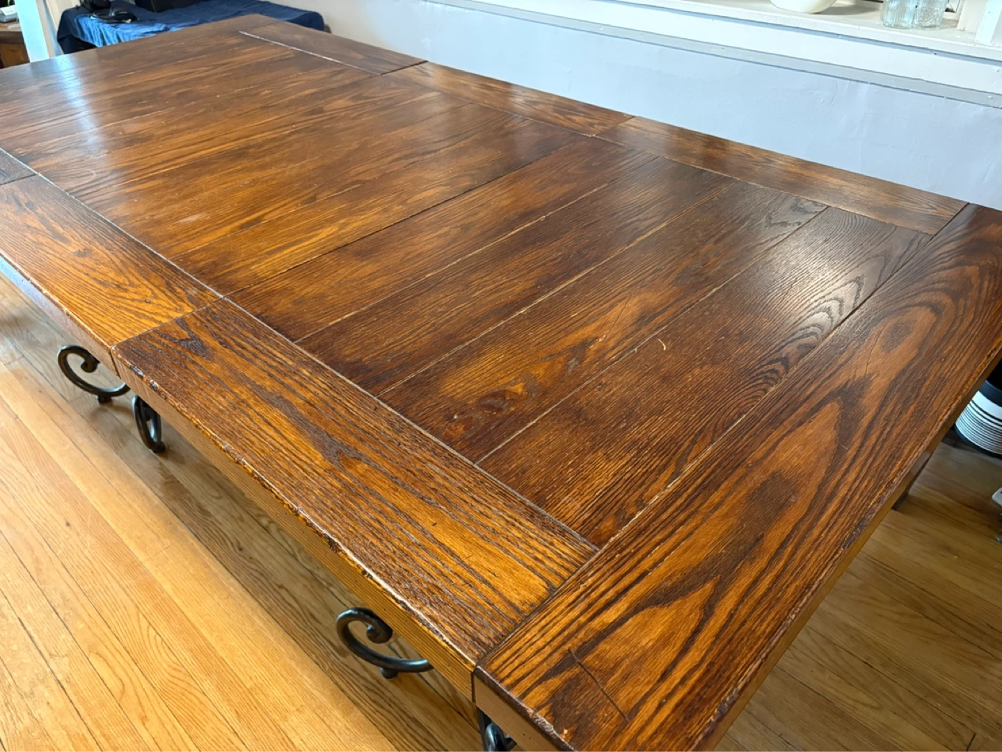 Extendable Dining Table with Metal Legs - photo 3