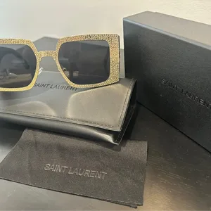 Saint Laurent Sunglasses - Gold Square Frame