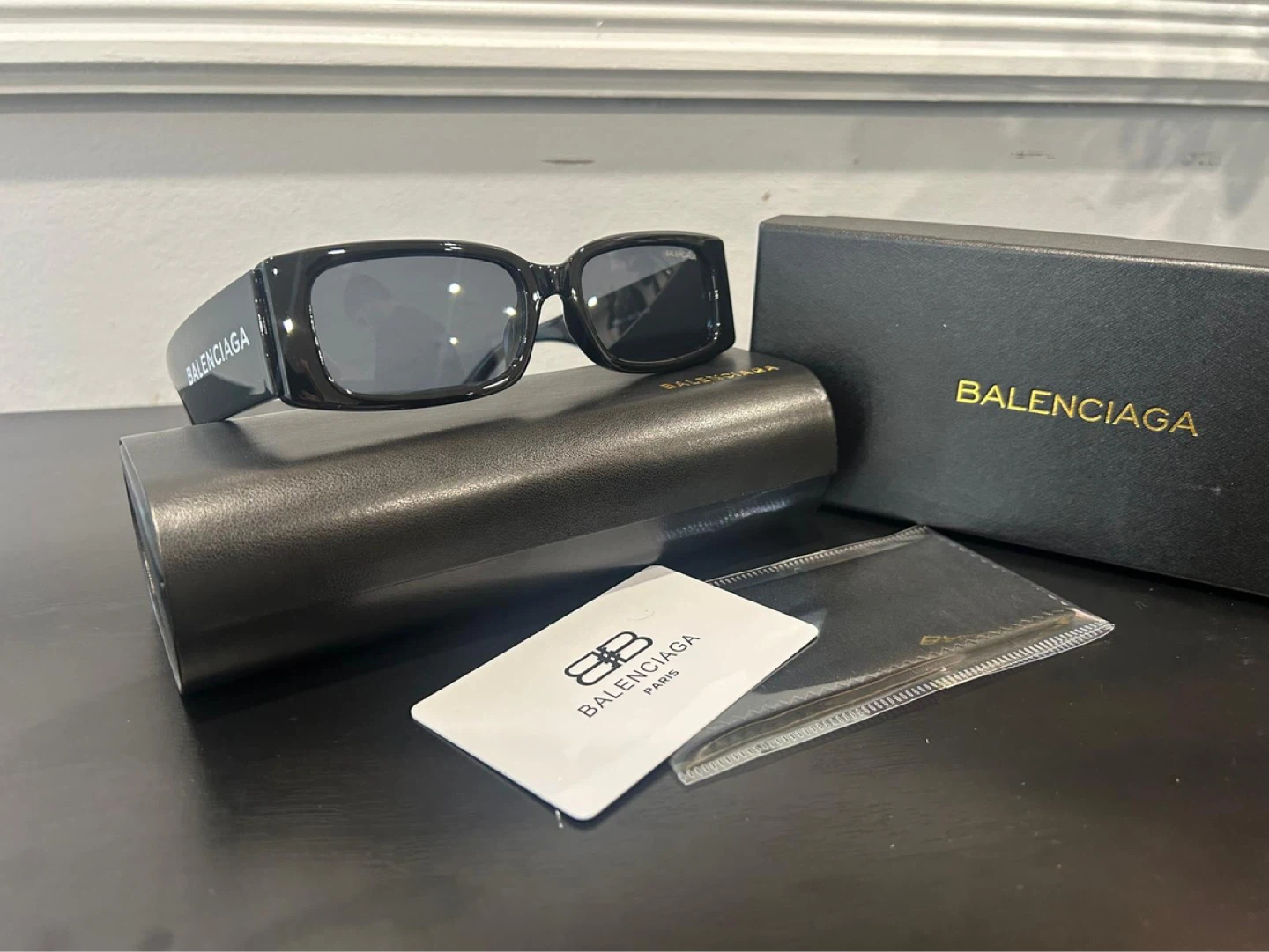 Balenciaga Black Sunglasses