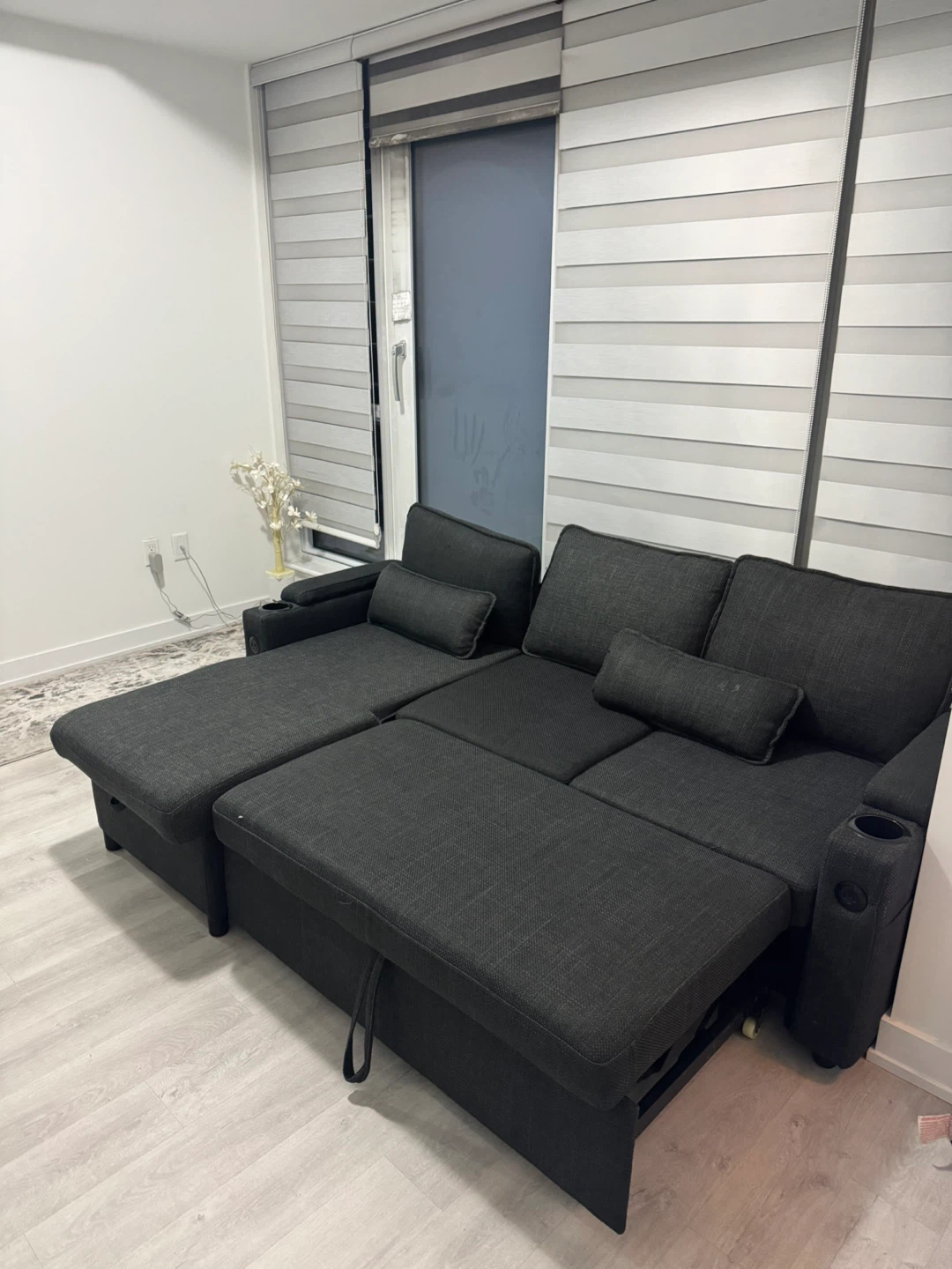 Sofa Bed with Storage Convertible - photo 3