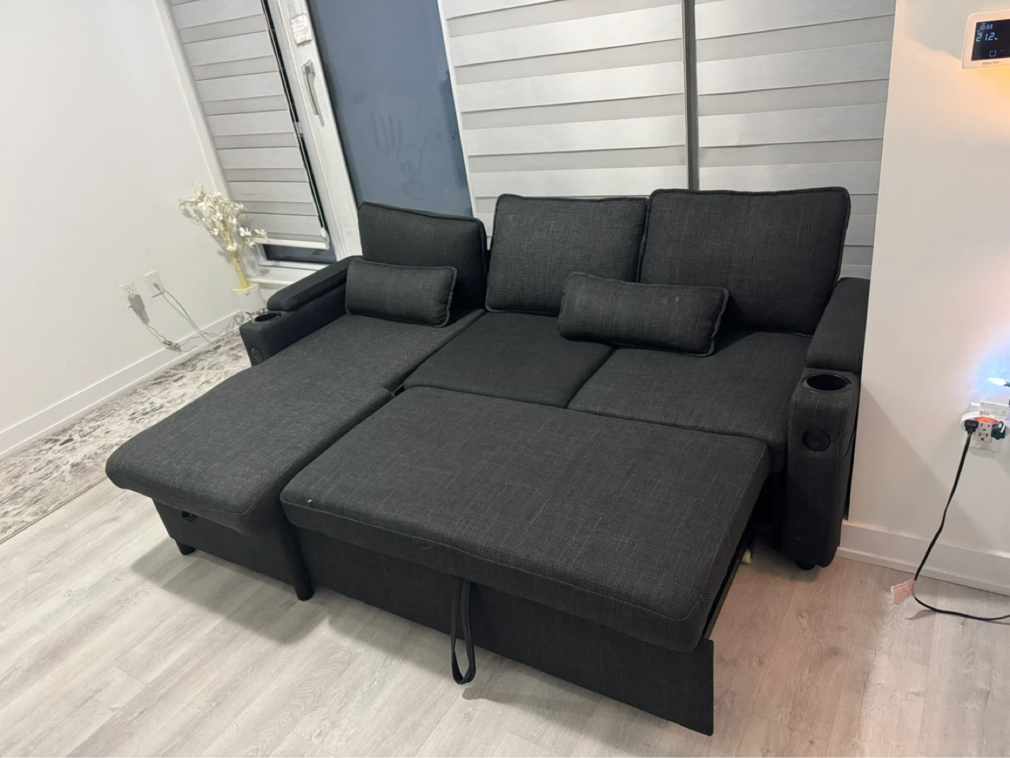 Sofa Bed with Storage Convertible - photo 4