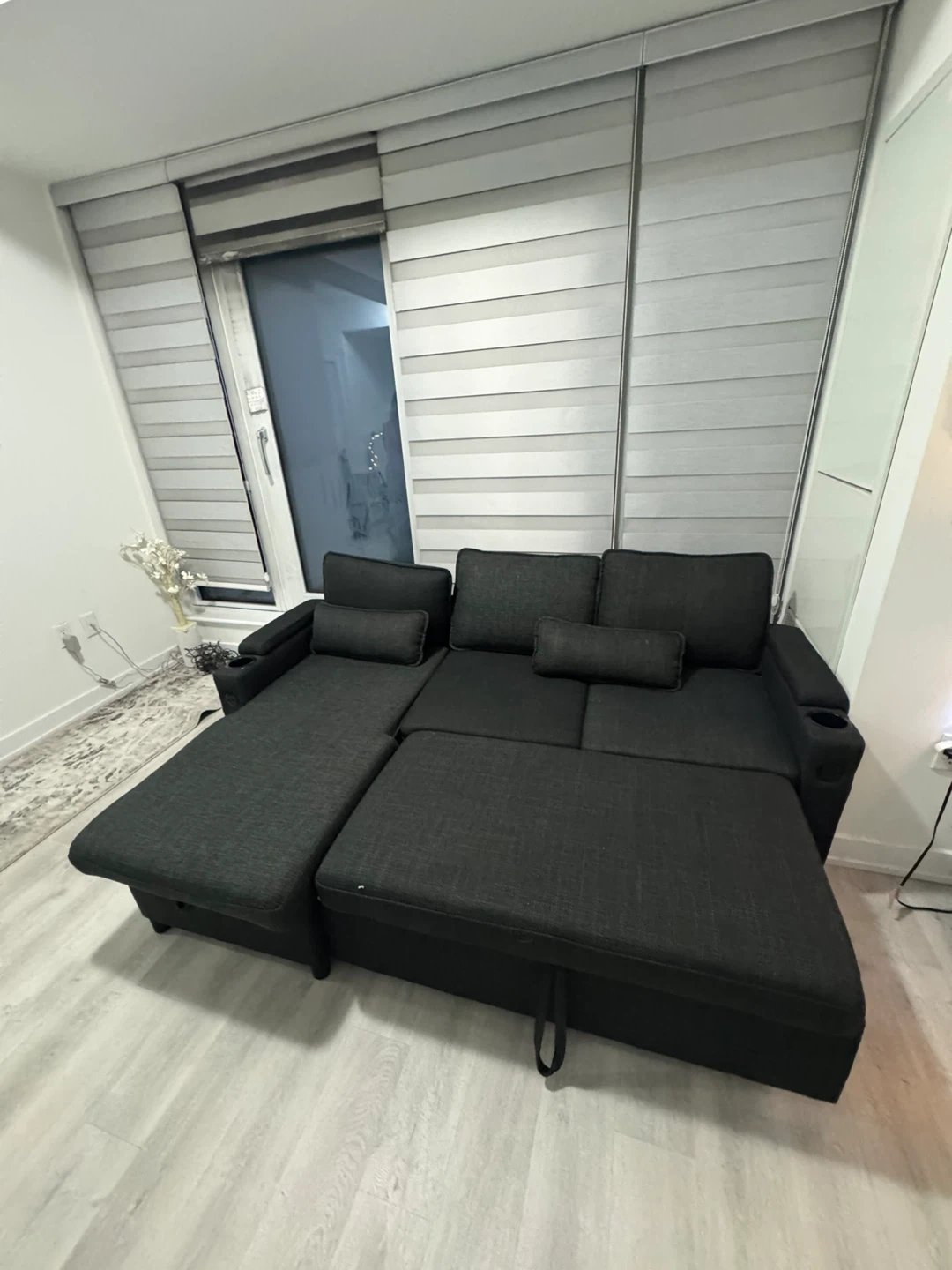 Sofa Bed with Storage Convertible - photo 5