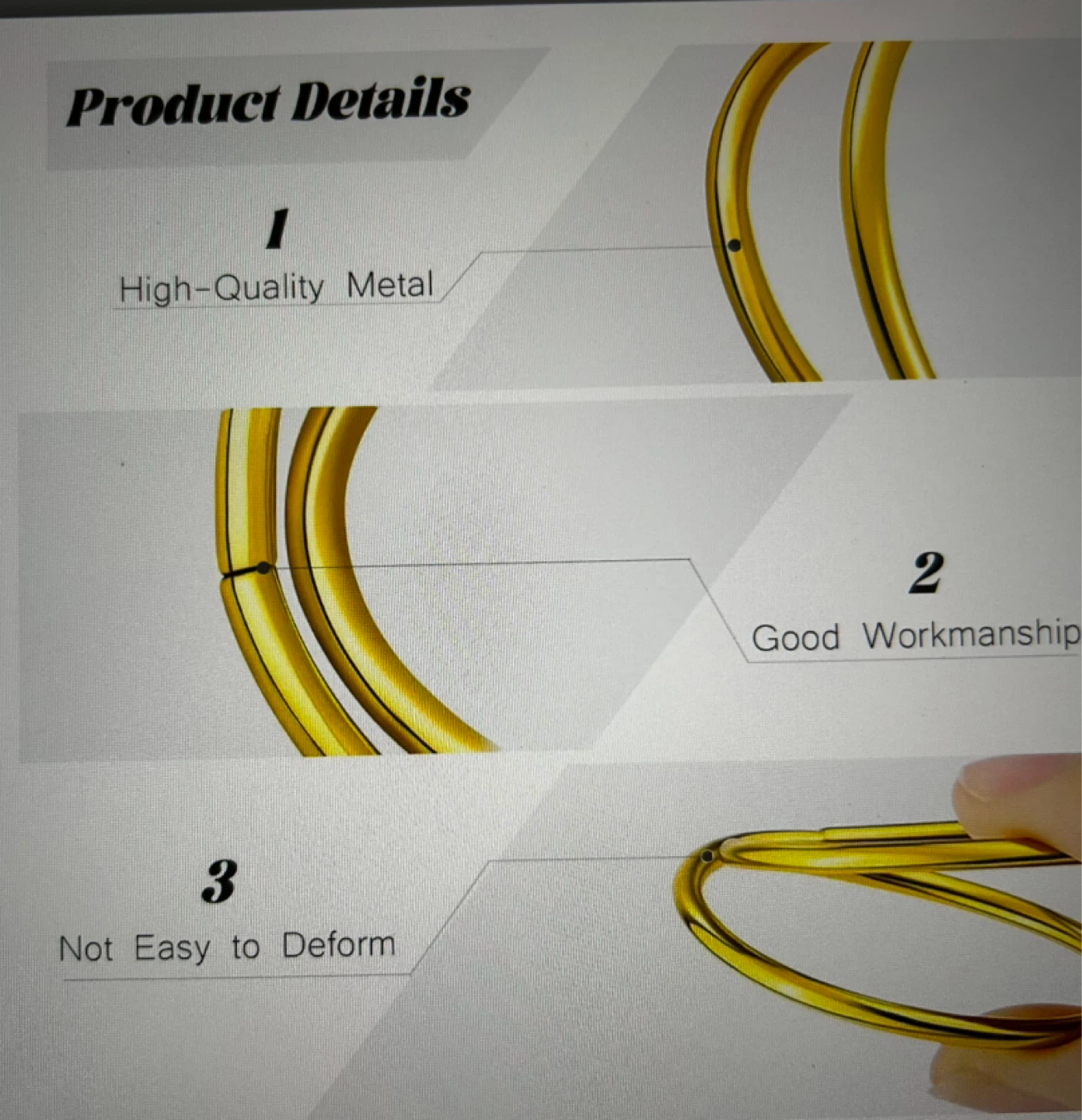 8 Pack Gold Napkin Rings - photo 5