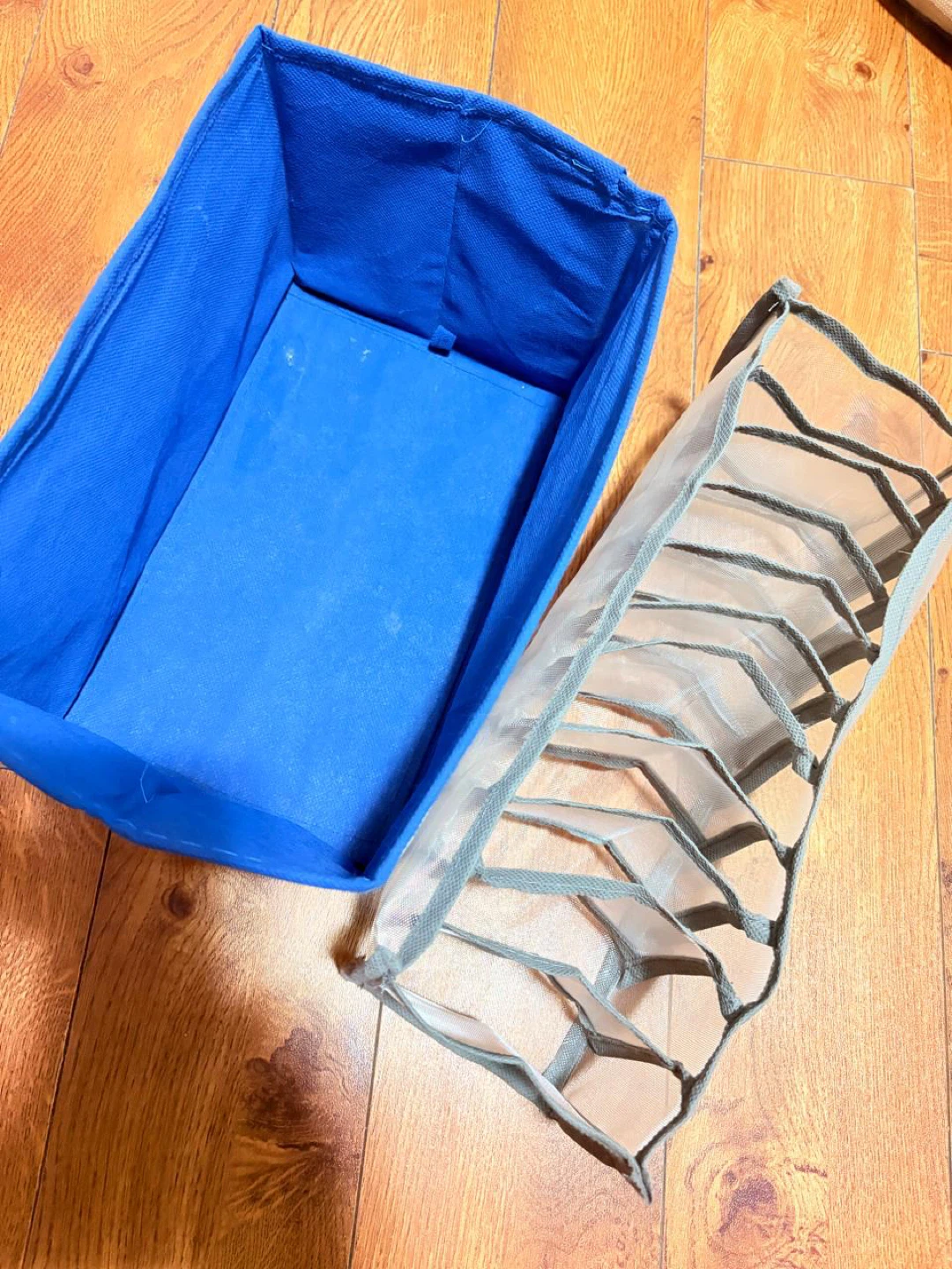 Blue Zig Zag Storage Box with Clear Window - photo 2