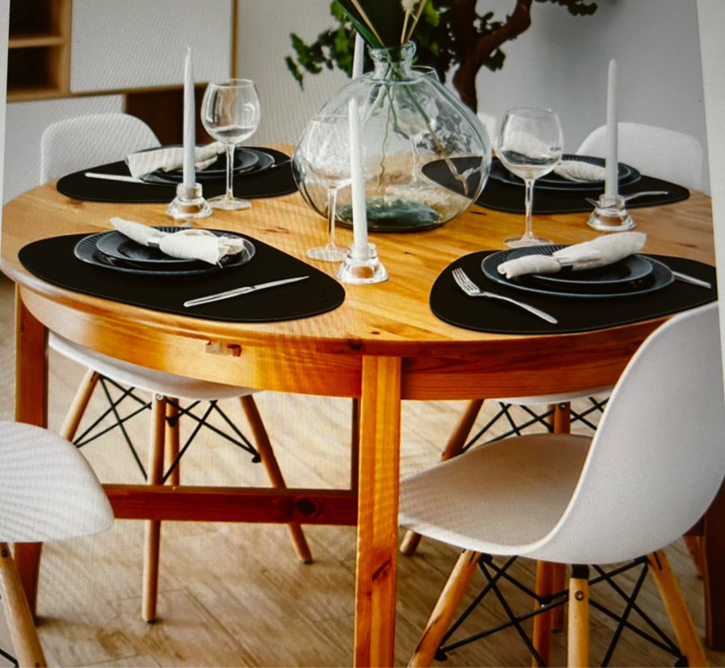 Black Leather Placemats (Set of 4) - photo 3