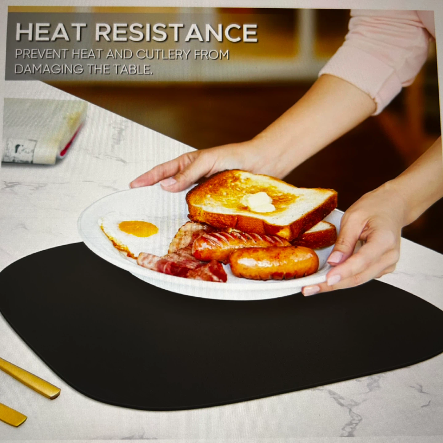 Black Leather Placemats (Set of 4) - photo 4