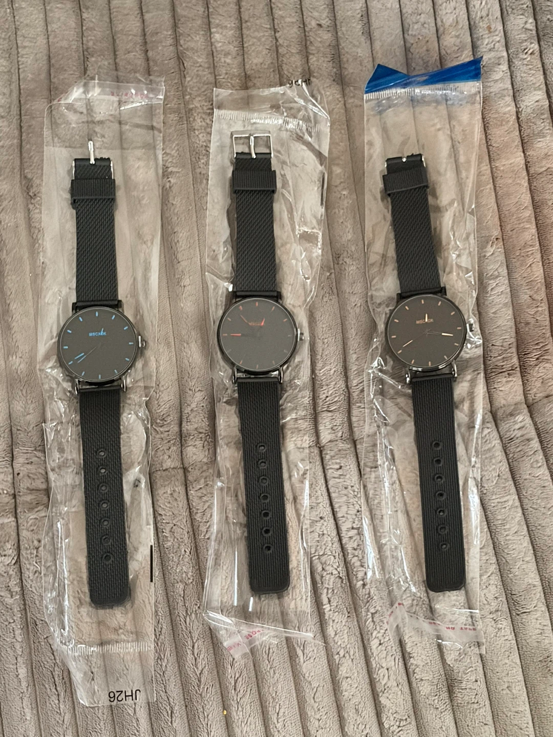 Unisex Brand New Wrist Watches (3-Pack) With New Batteries