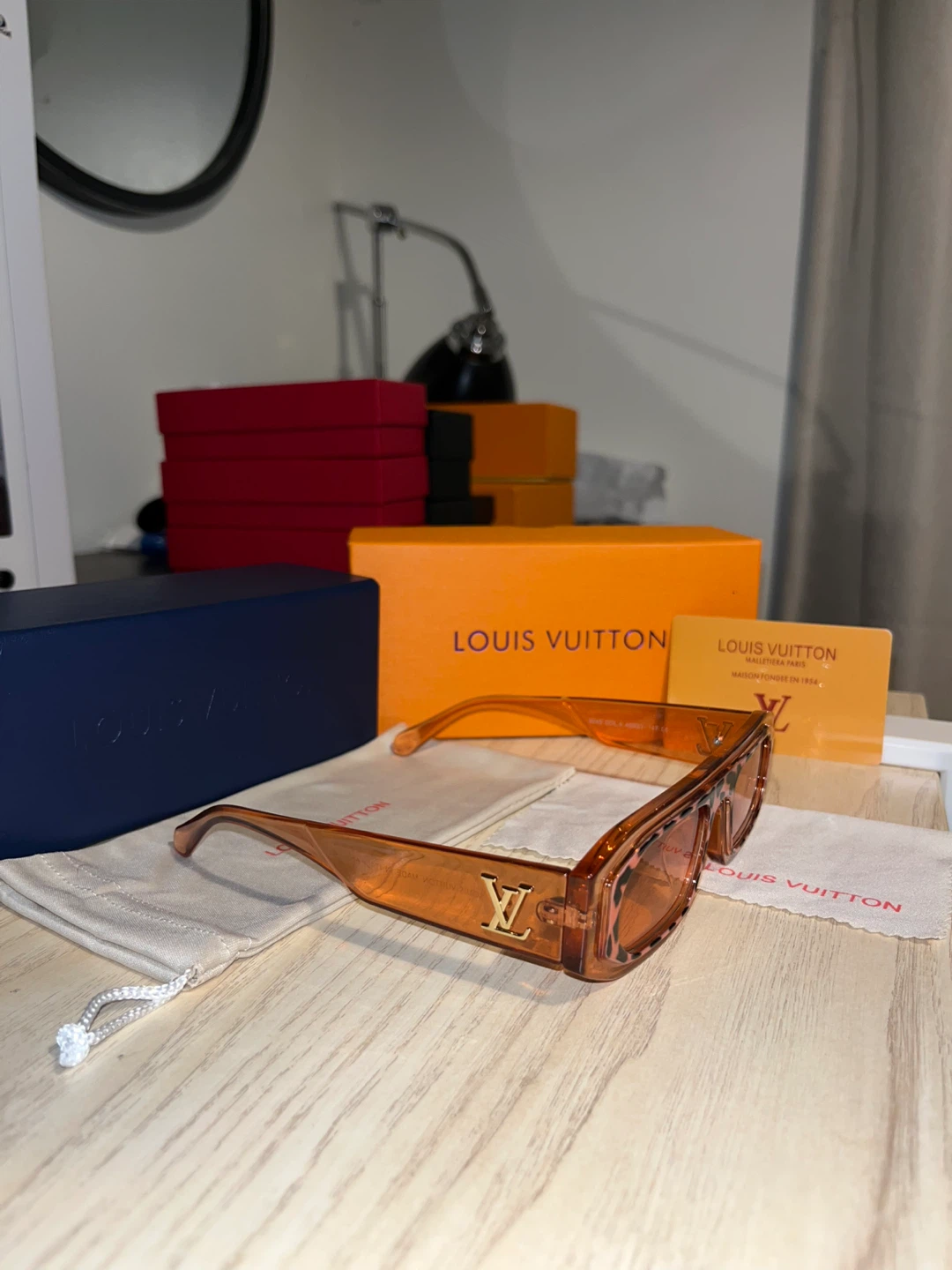 Louis Vuitton Orange Translucent Sunglasses - photo 3