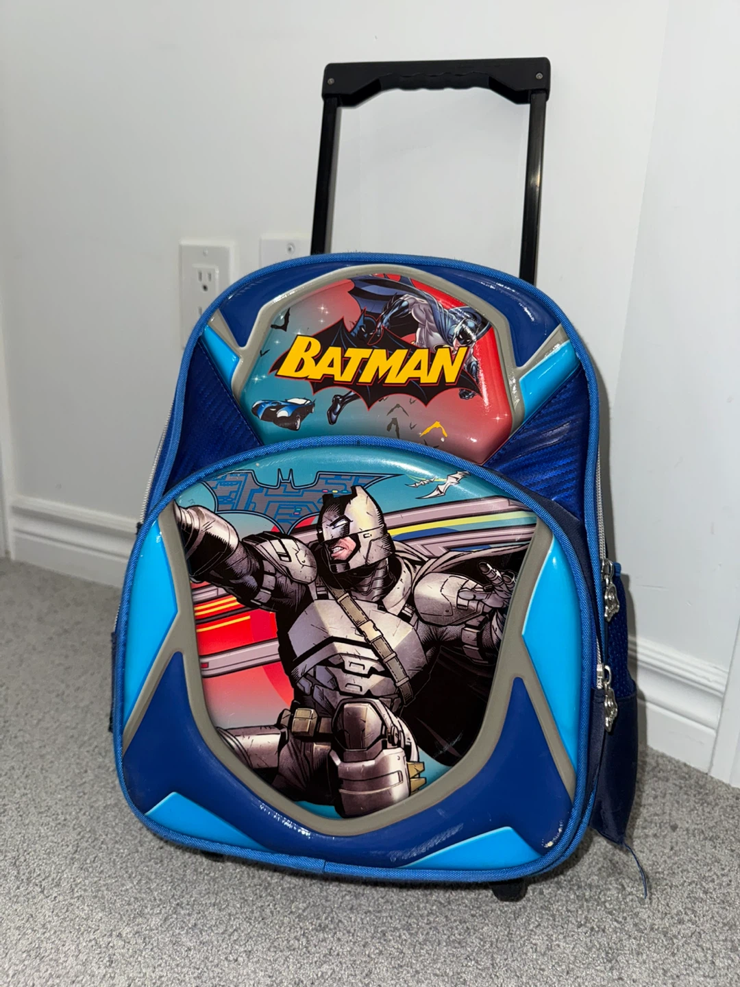 Kids Batman Rolling Backpack