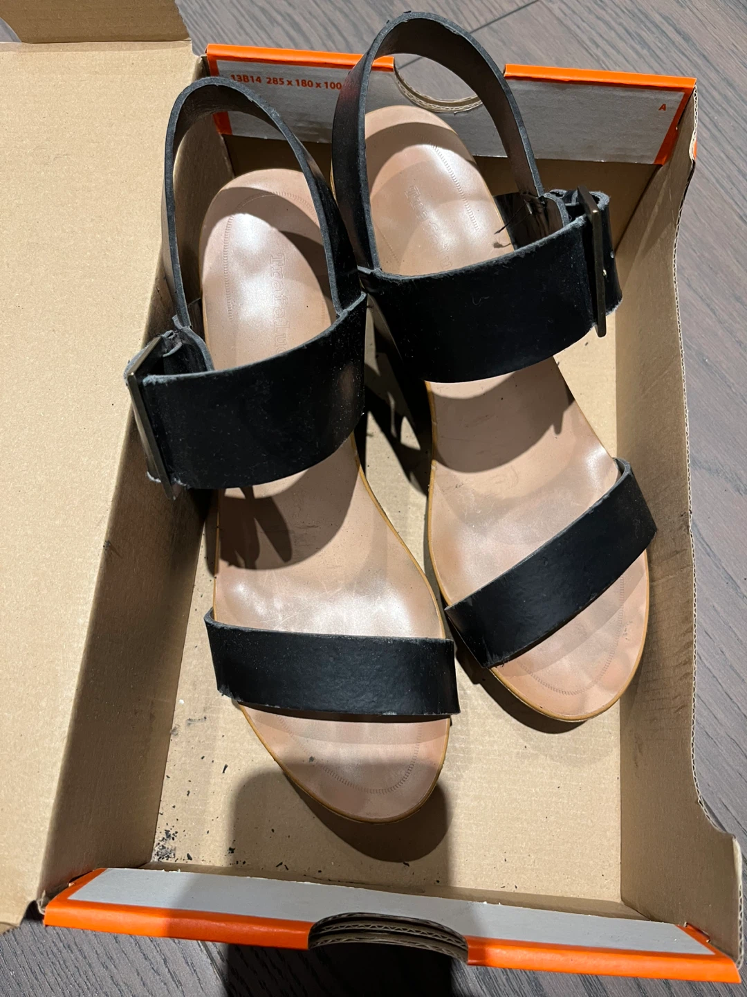 Black Wedge Sandals - photo 2