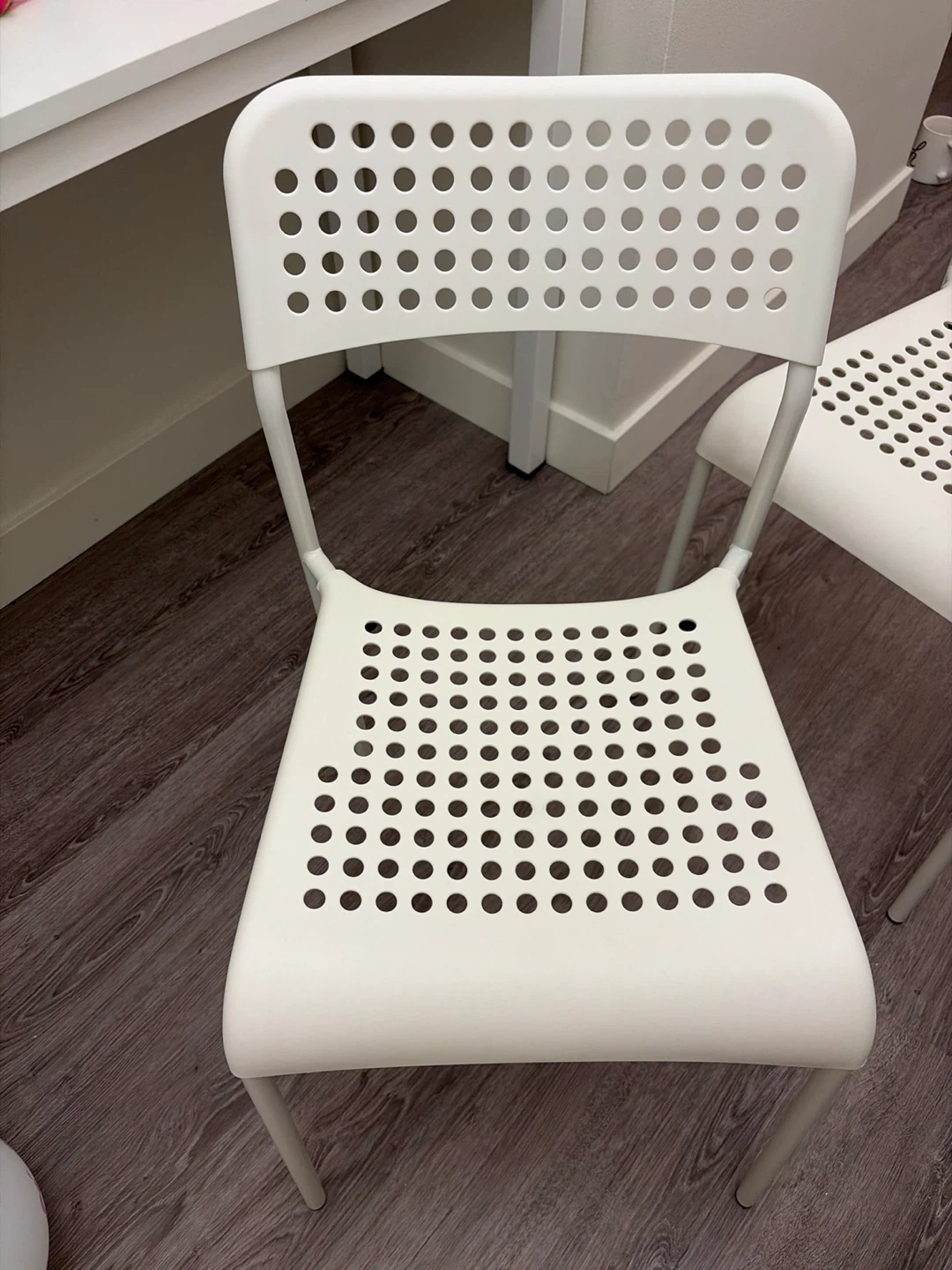 White IKEA Chairs (two)