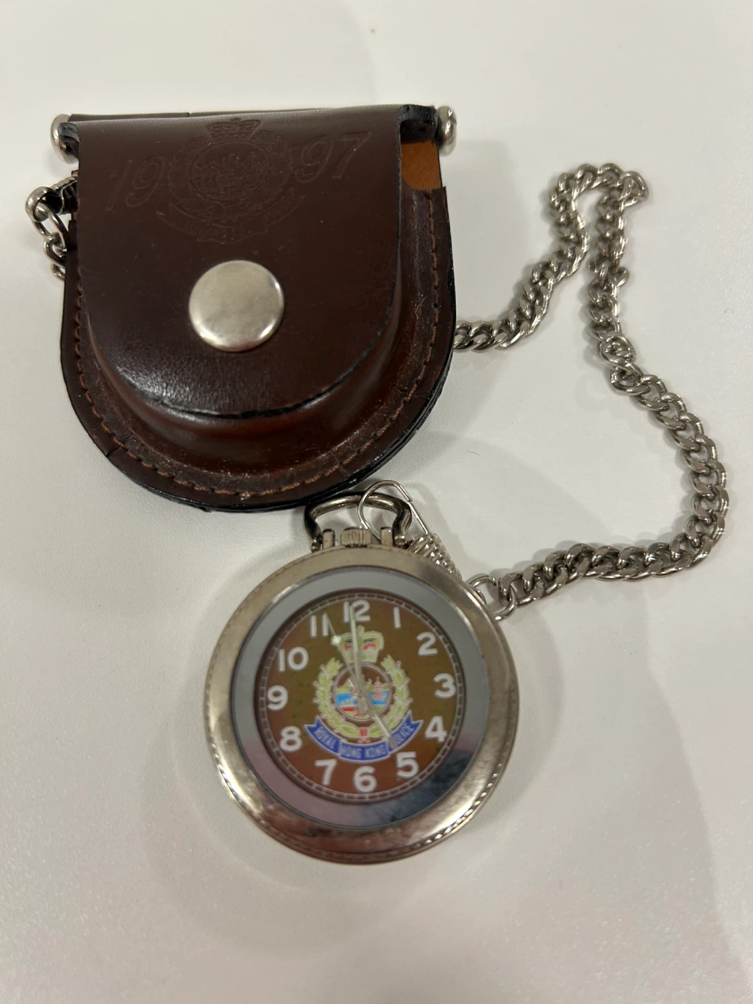 Royal Hong Kong Police Pocket Watch with Case