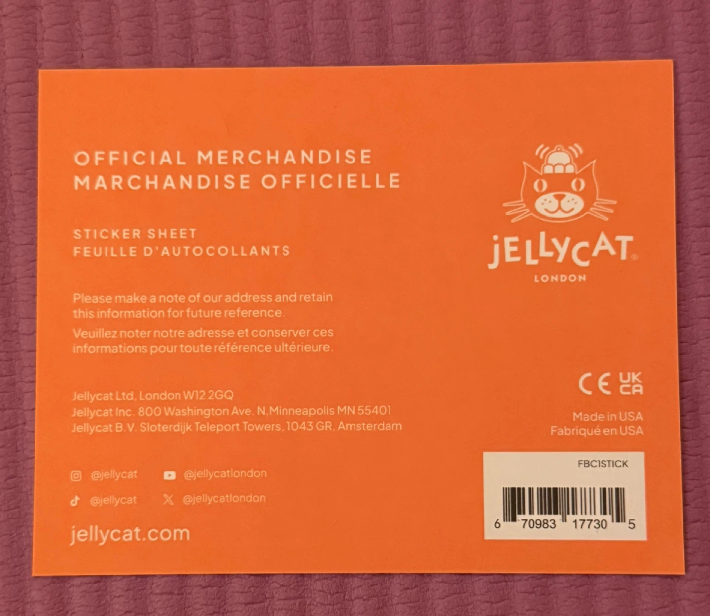 NEW✨Jellycat Football Club Sticker Sheet - photo 2
