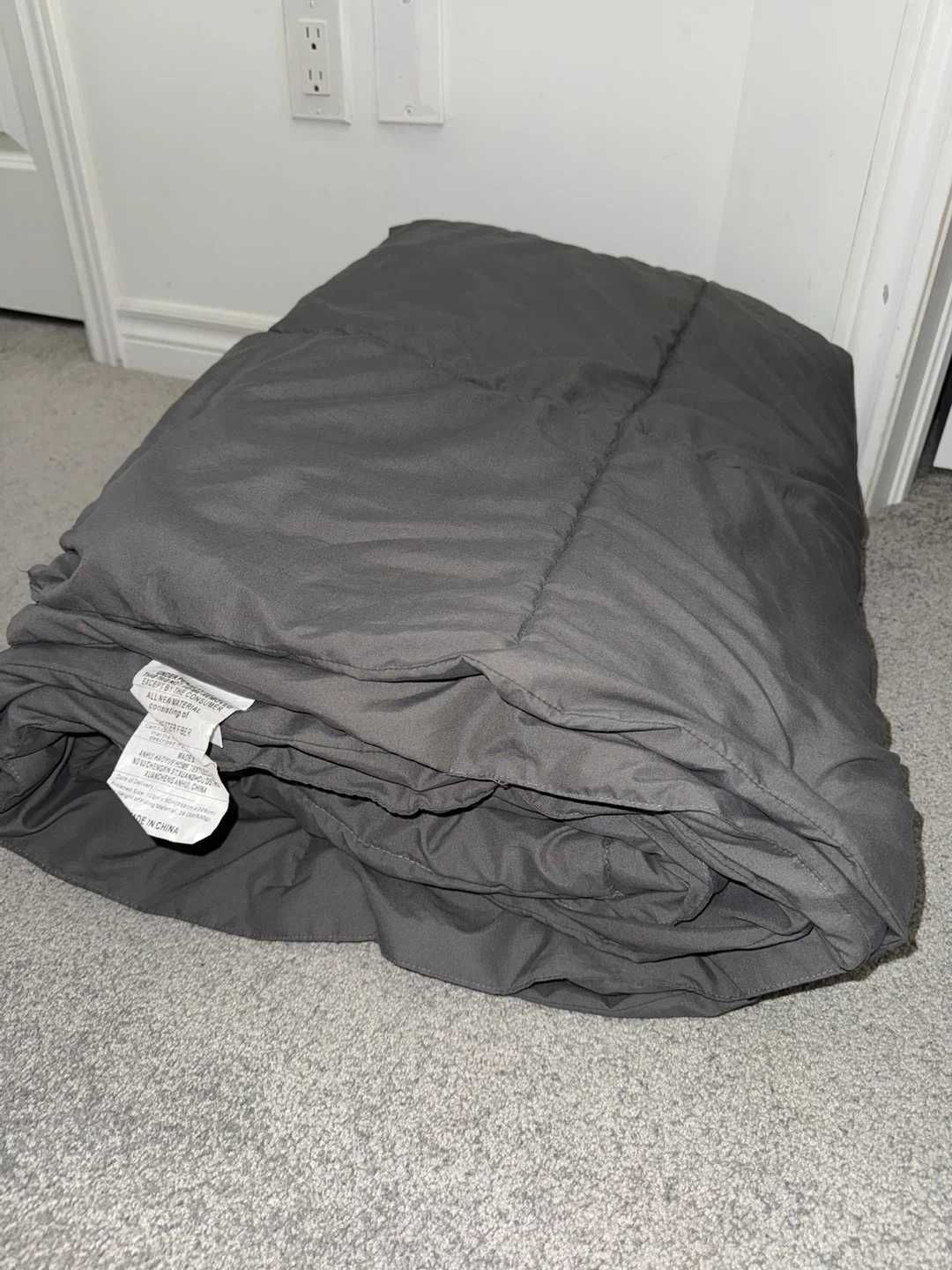 Grey Duvet Comforter - King
