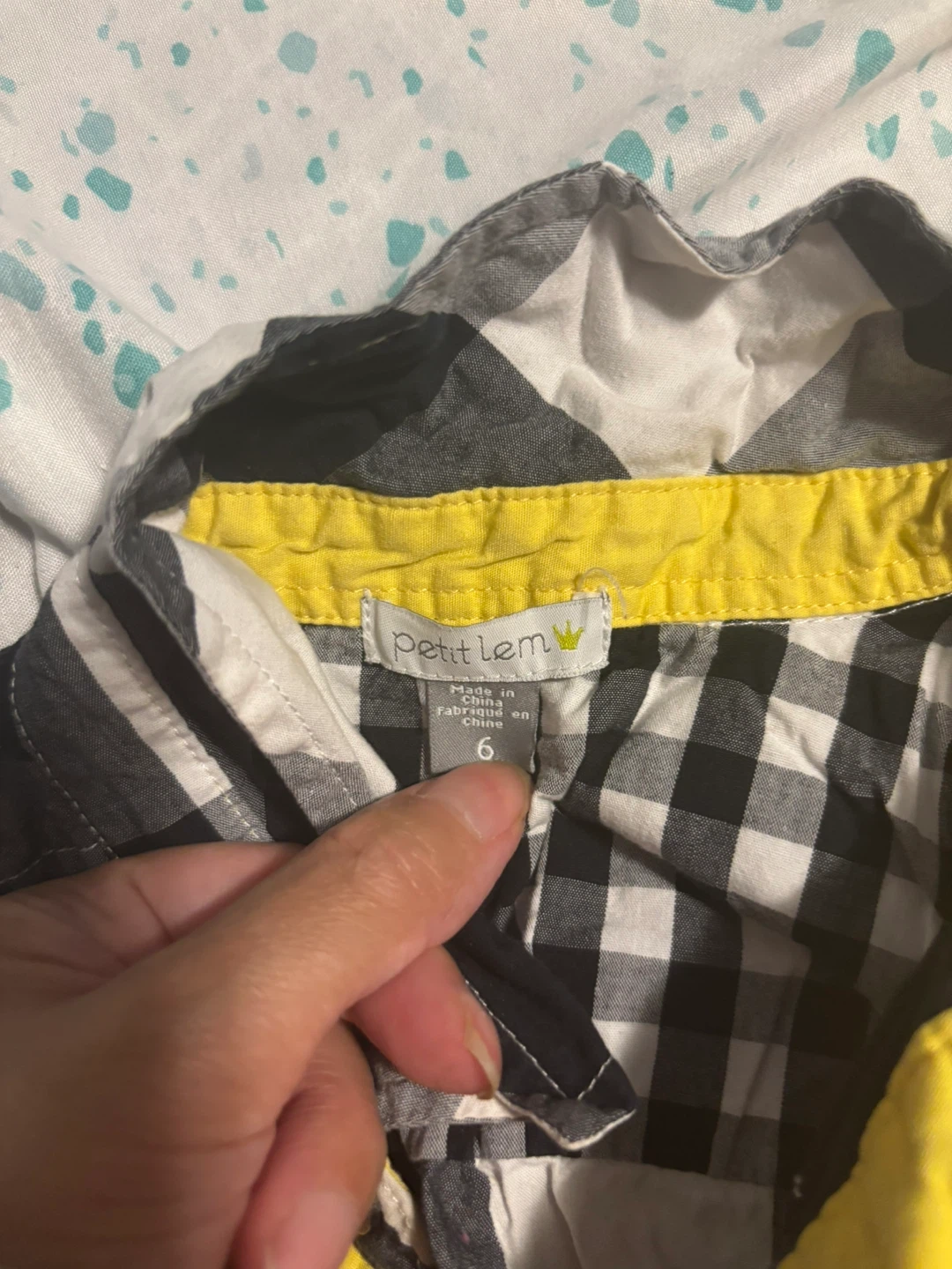 Petit Lem Plaid Button-Up Shirt - Size 6 - photo 2