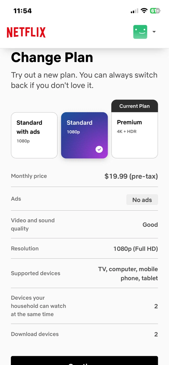 Netflix Premium Plan HDR 4K $18 - photo 2