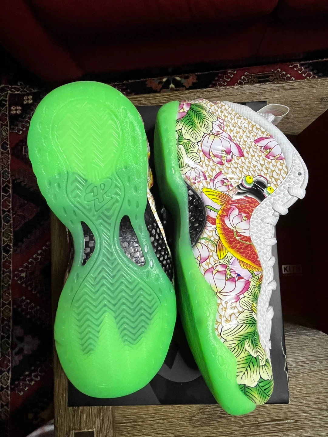 Nike Air Foamposite One Premium Tianjin Lotus Floral Size 8.5 - photo 2
