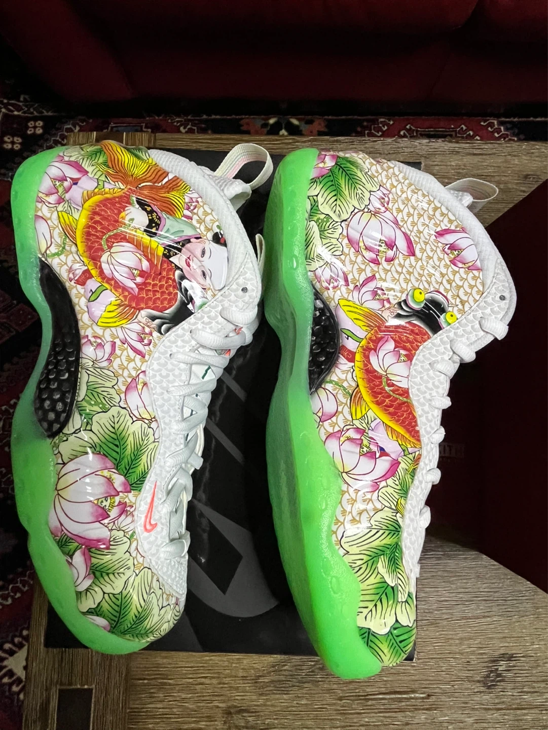 Nike Air Foamposite One Premium Tianjin Lotus Floral Size 8.5