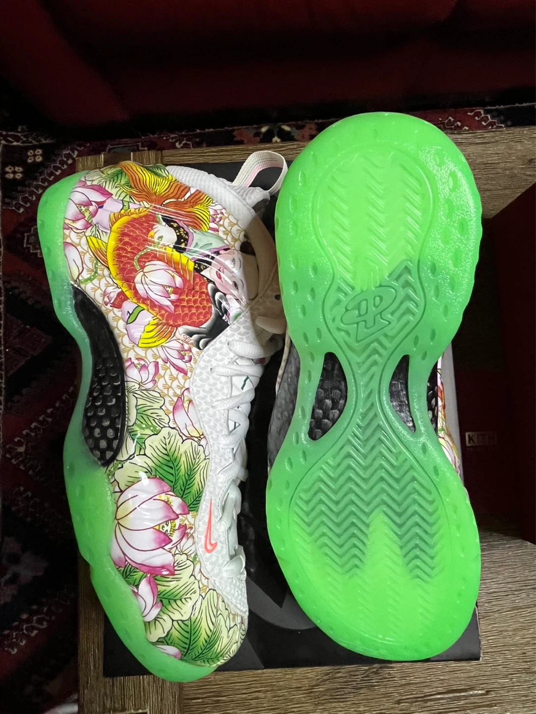 Nike Air Foamposite One Premium Tianjin Lotus Floral Size 8.5 - photo 3