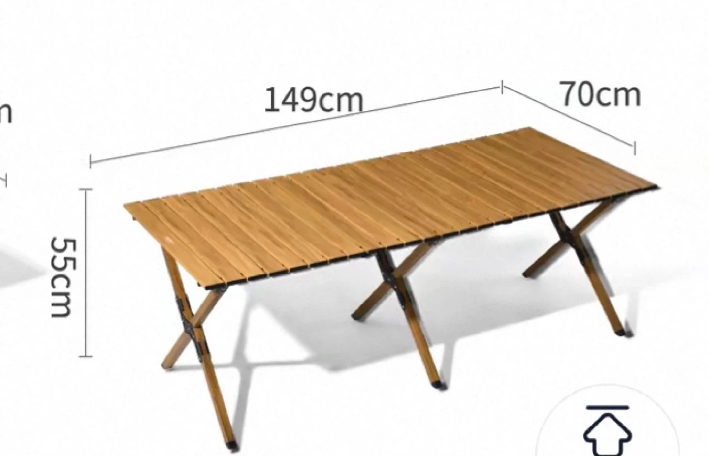 Portable Aluminum Camping Table – Extra Large 149cm (NEW) - photo 2