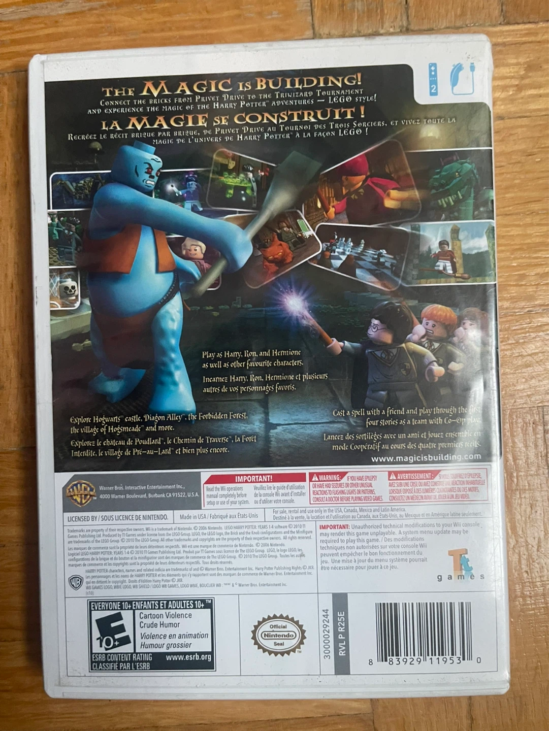 LEGO Harry Potter Years 1-4 Wii Video Game - photo 2