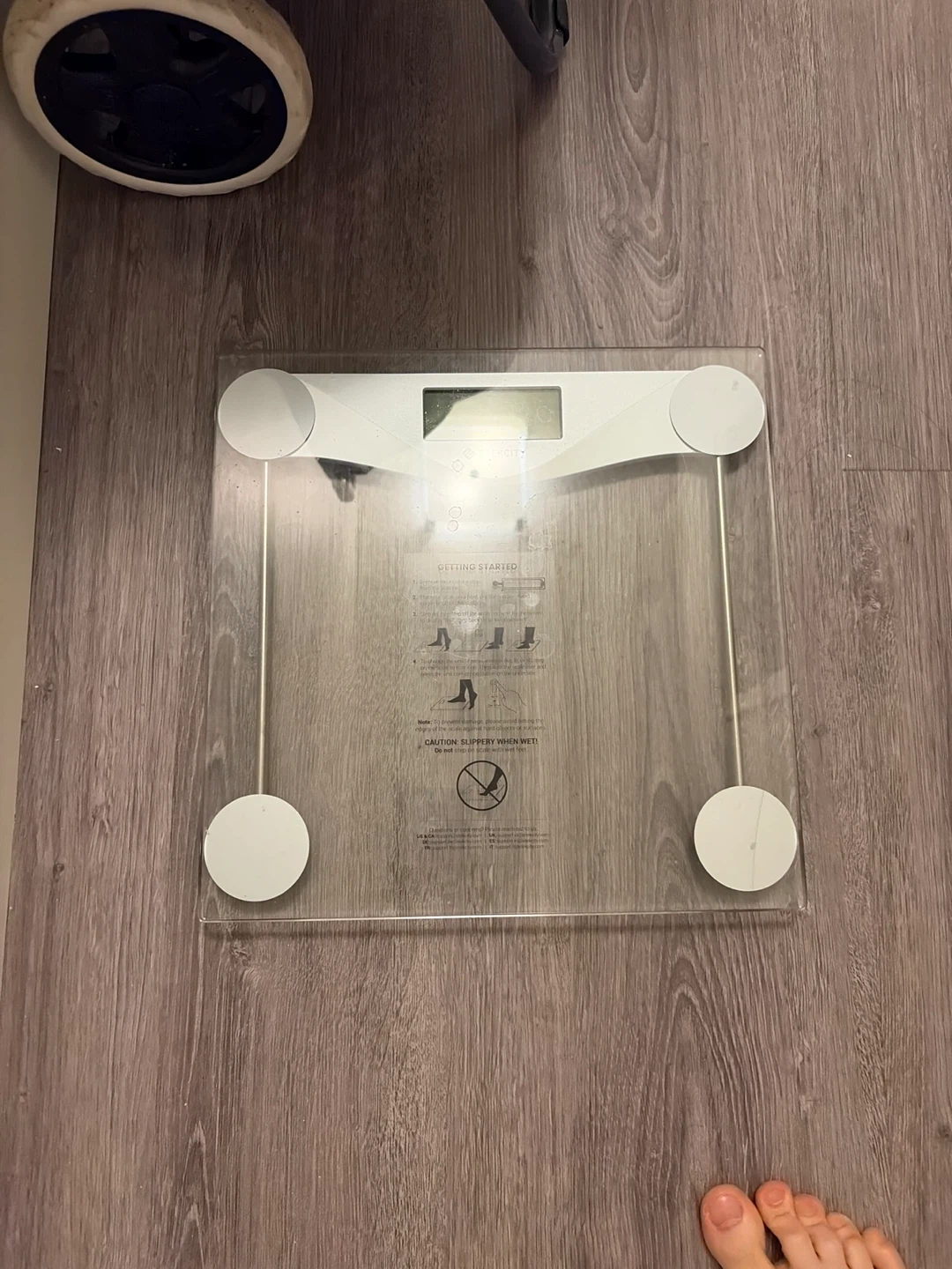 Clear Glass Digital Scale