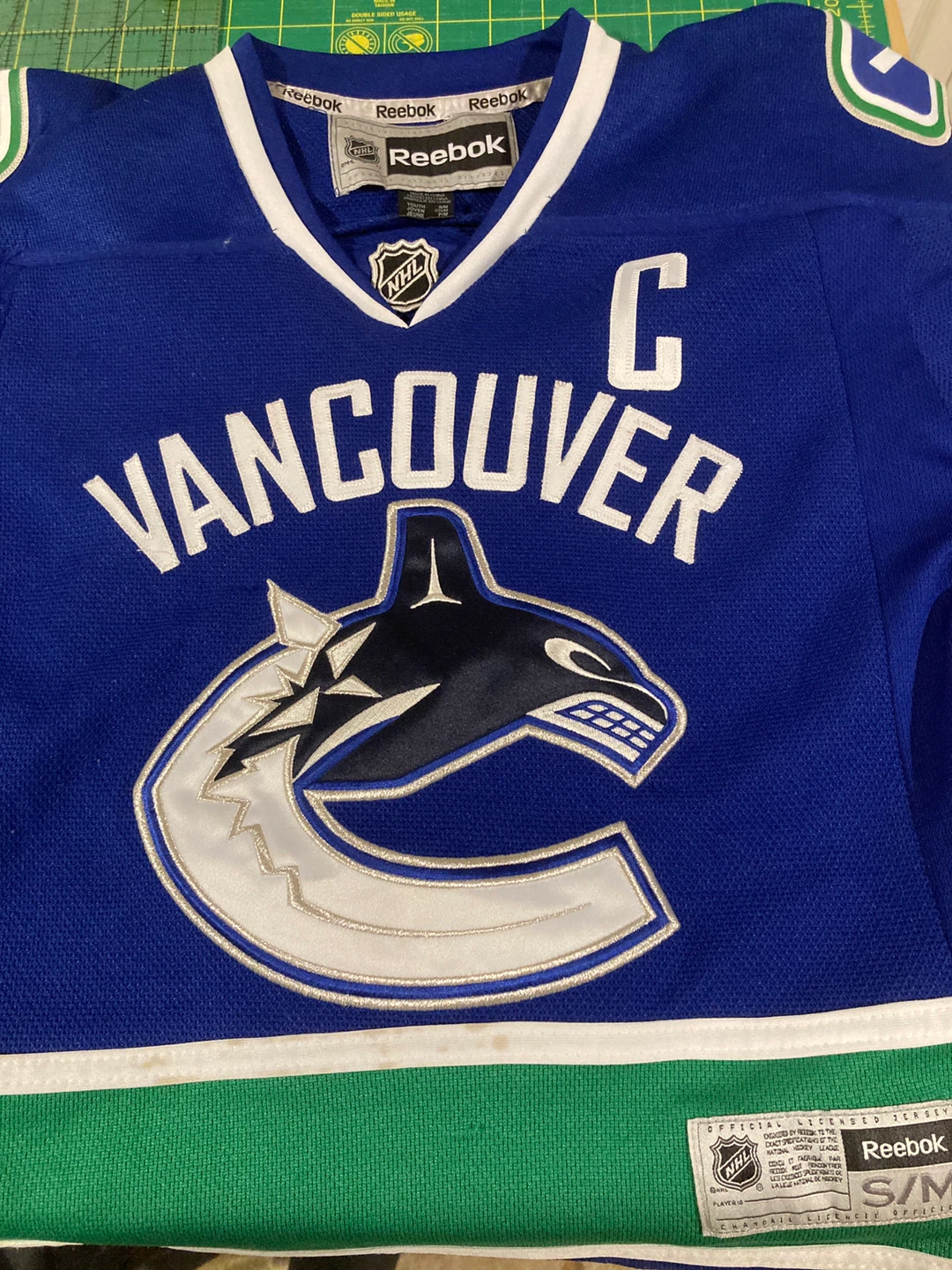 Reebok Vancouver Canucks Hockey Jersey
