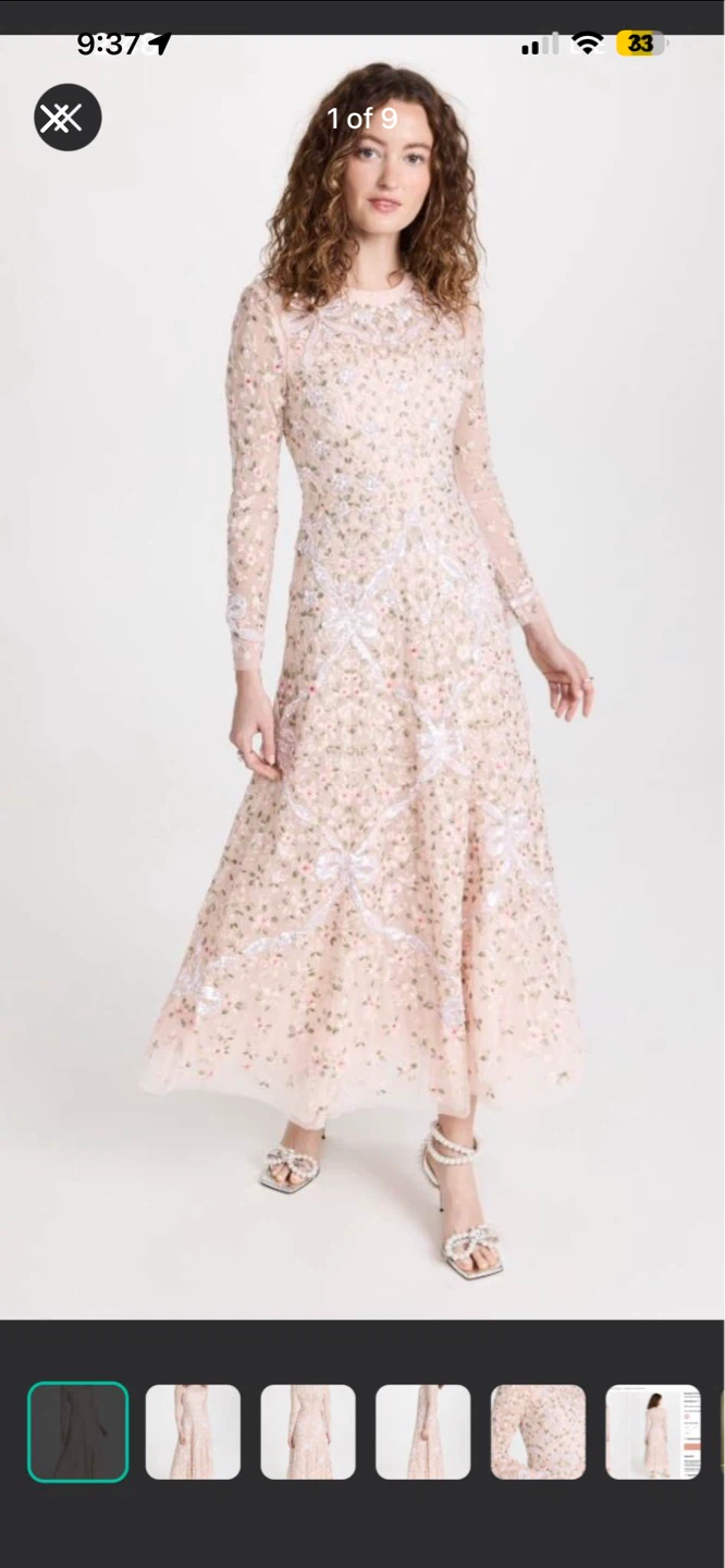 Needle & Thread Embellished Tulle Dress