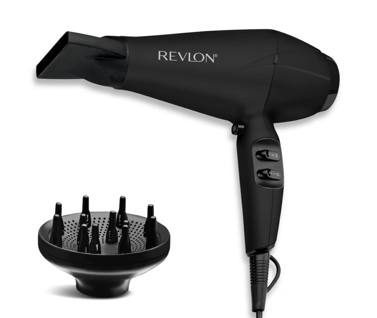 Revlon Black Hair Dryer with Diffuser