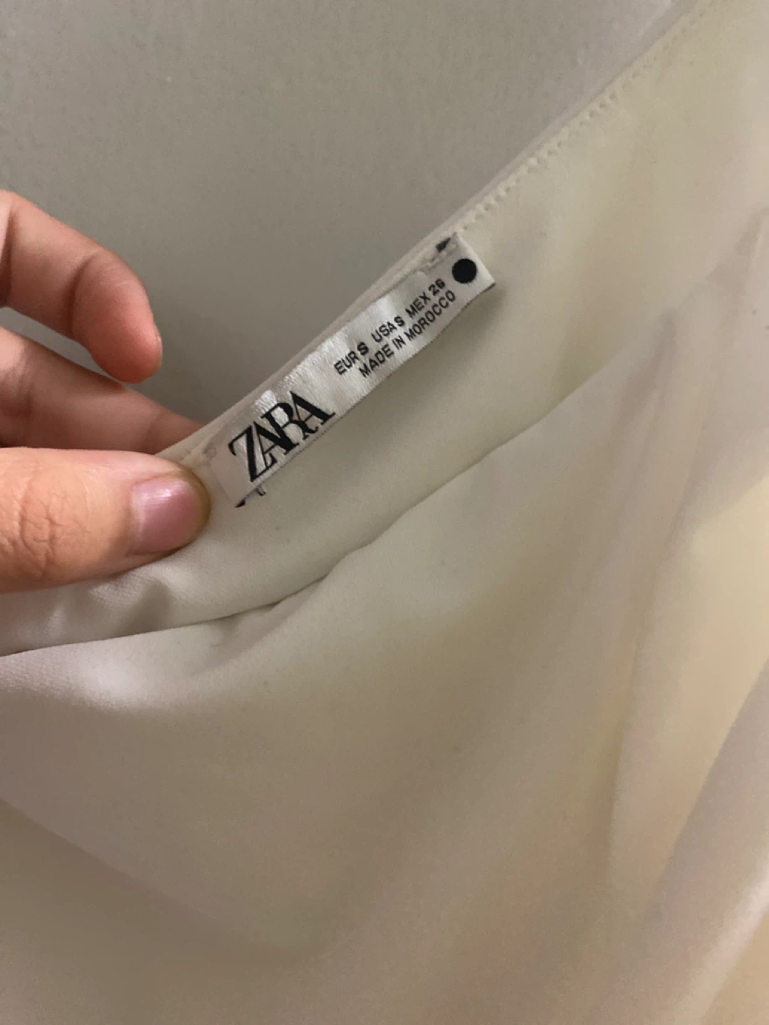 White Zara One-Shoulder Ruched Dress - photo 4