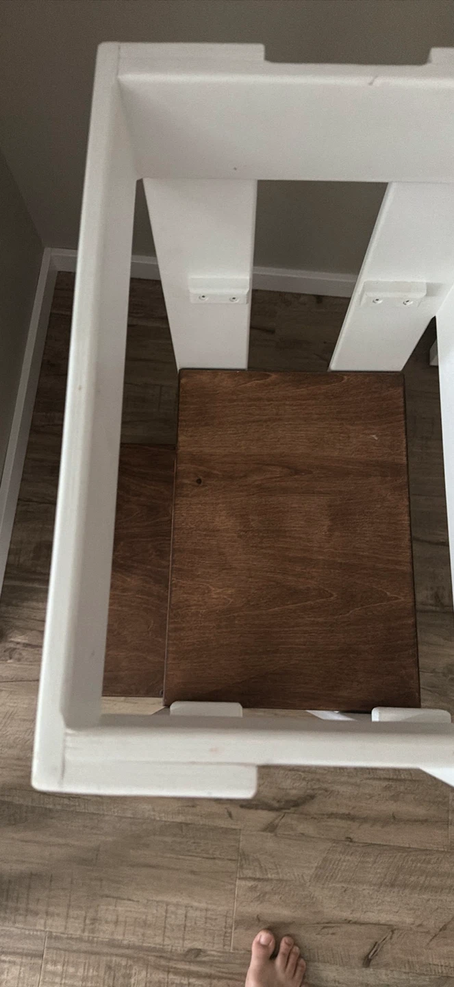 White Wooden Kids Step Stool - photo 5