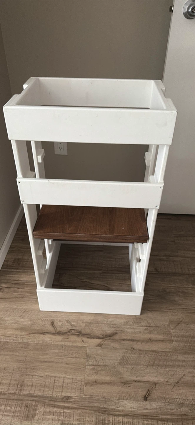 White Wooden Kids Step Stool - photo 3
