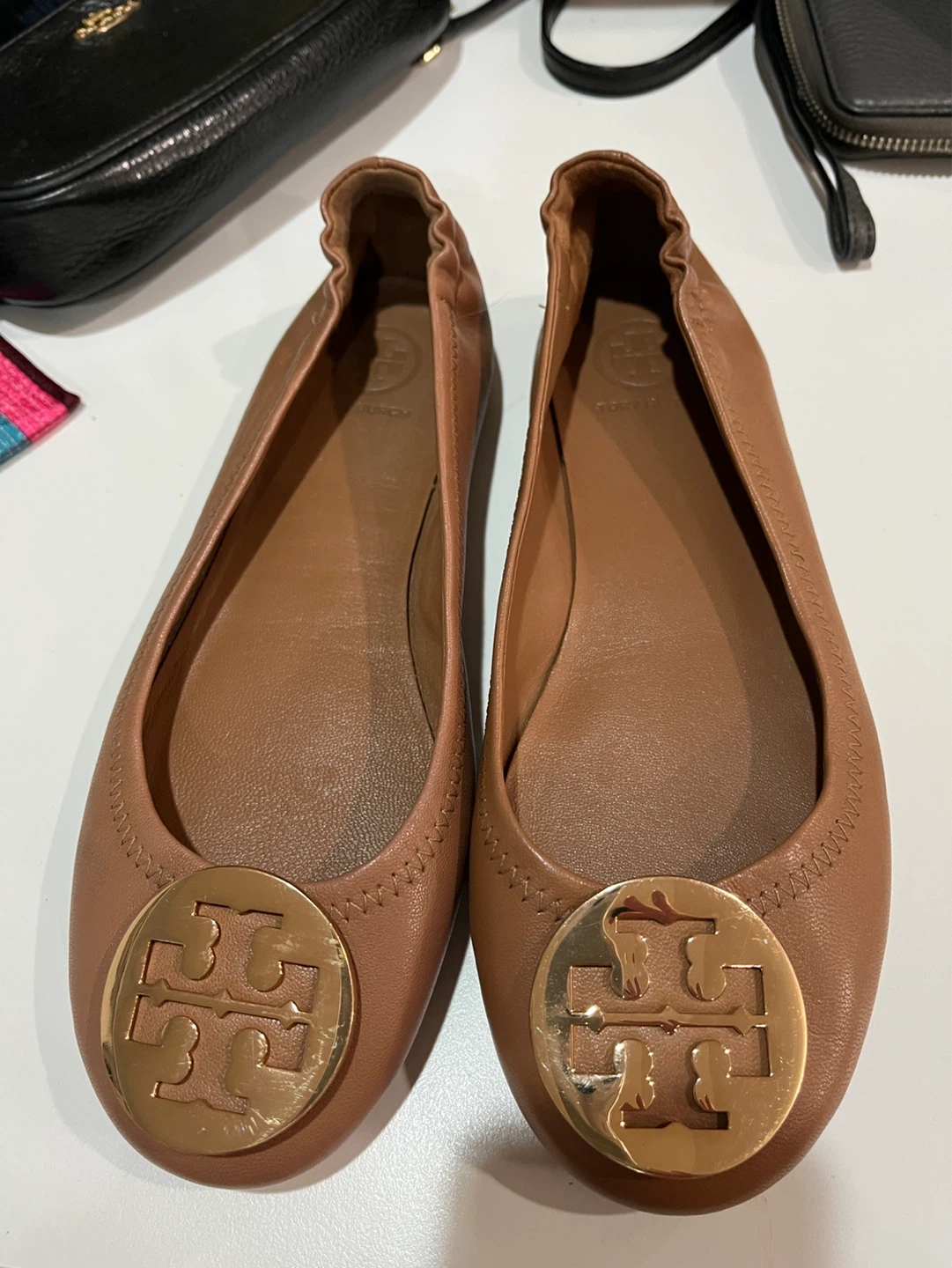 Tory Burch Brown Leather Ballet Flats - photo 3