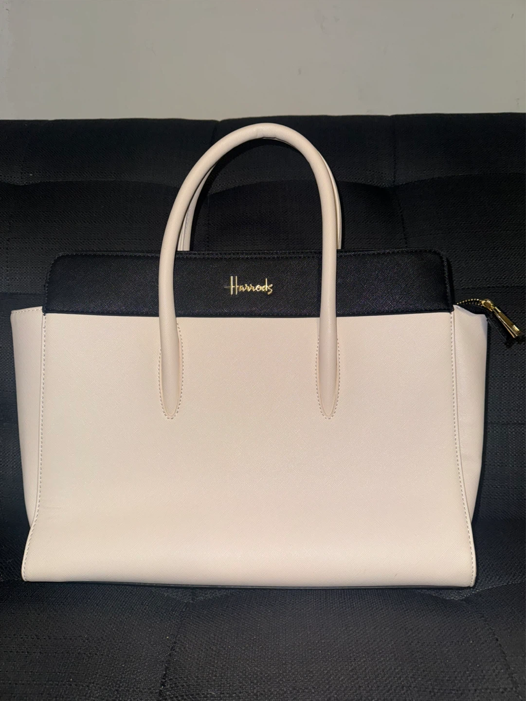 Harrods Two-Tone Tote Bag