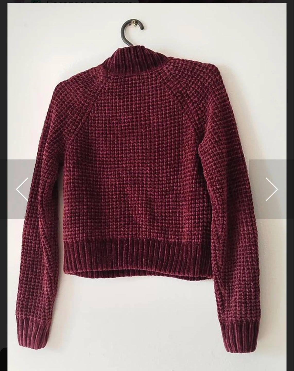 H&M Divided Burgundy Mock Neck Sweater - photo 2