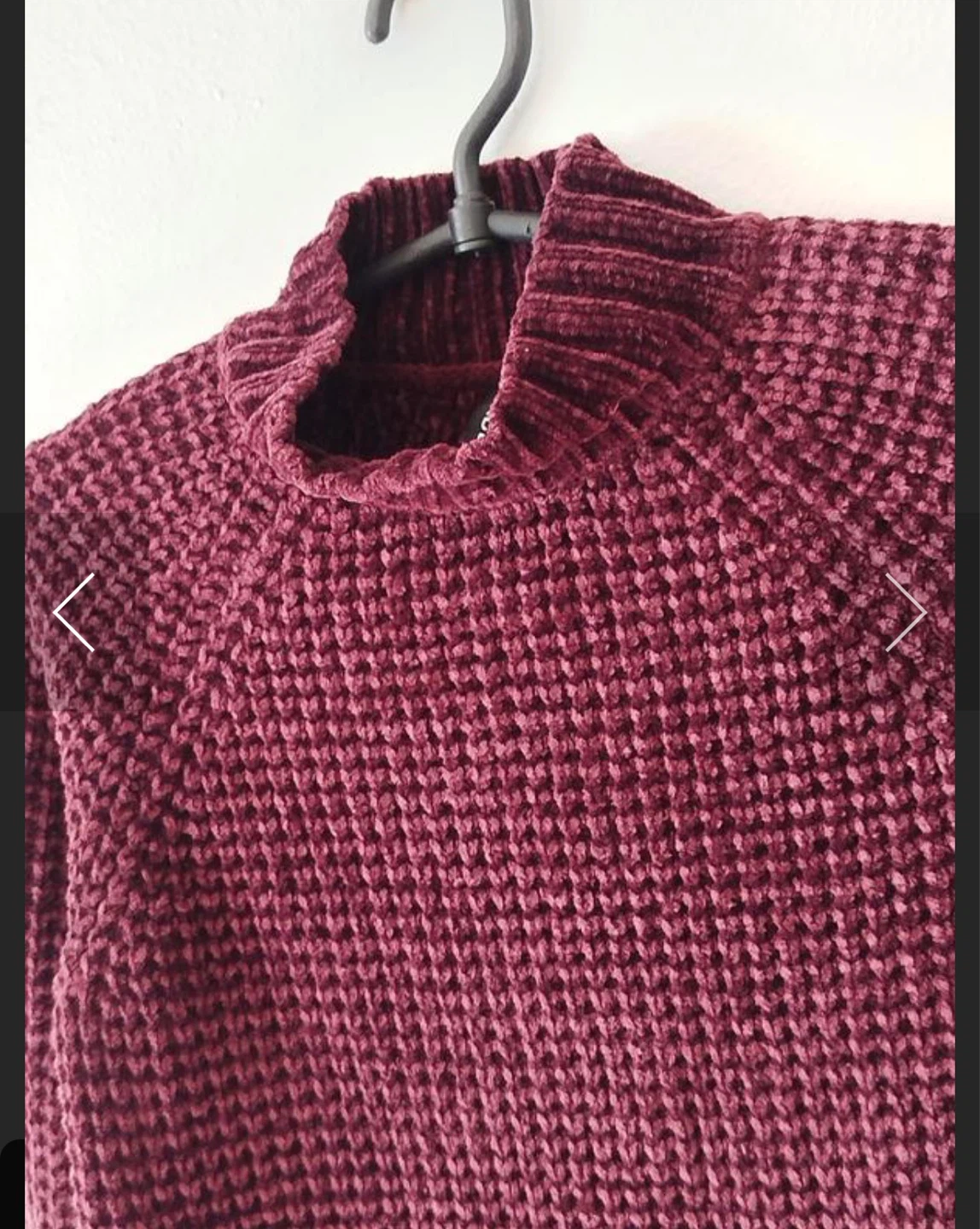 H&M Divided Burgundy Mock Neck Sweater - photo 3