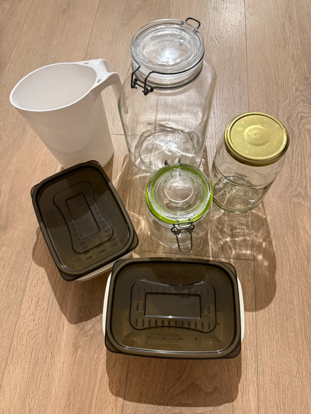 Glass Jars and Food Containers Set