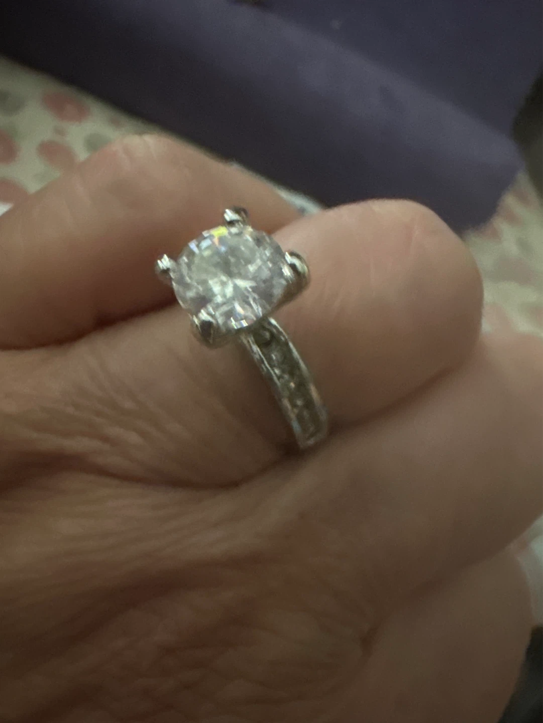 Rhinestone Engagement Ring